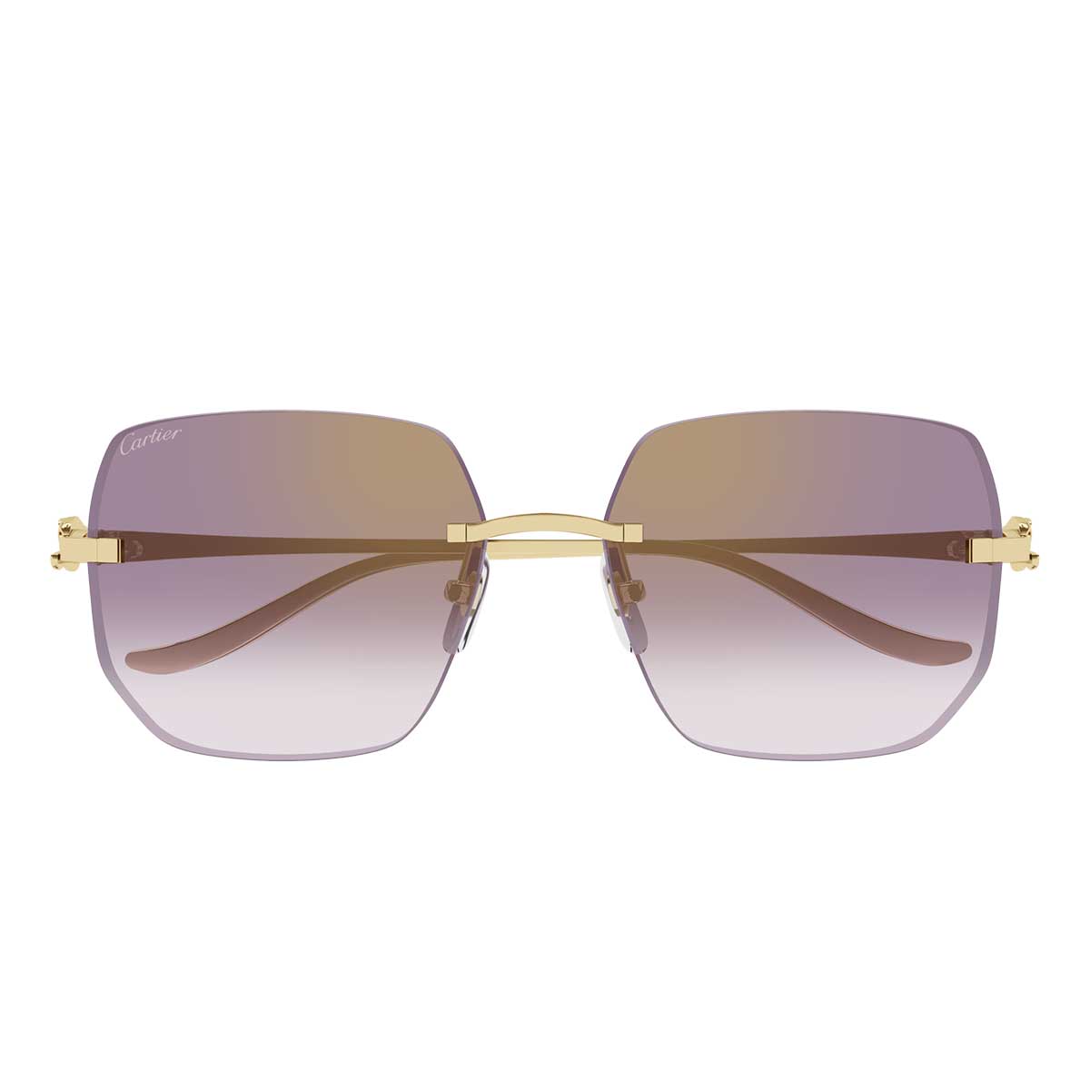 Cartier Occhiali da Sole  CT0549S 004 Oro/Viola Donna
