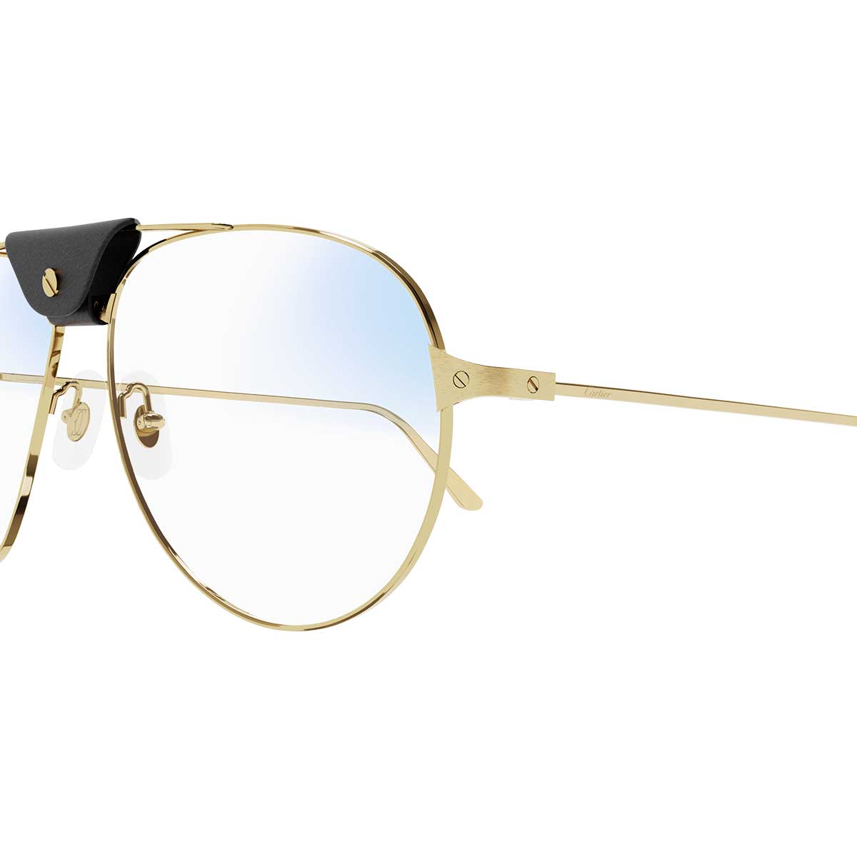 Cartier Occhiali da Sole CT0038S 017 Oro/Trasparente Uomo Fotocromatici