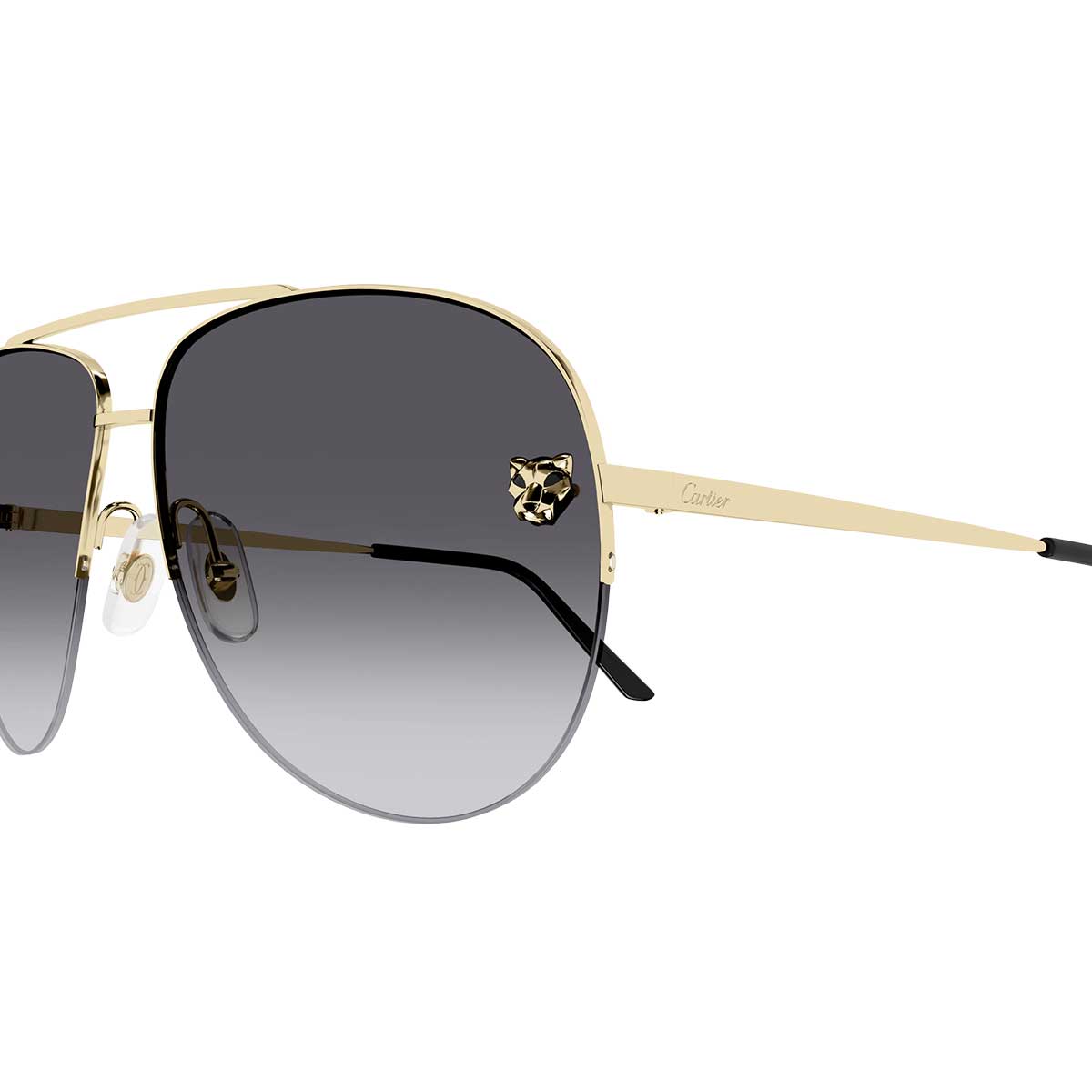 Cartier Occhiali da Sole CT0065S 001 Oro/Grigio Donna