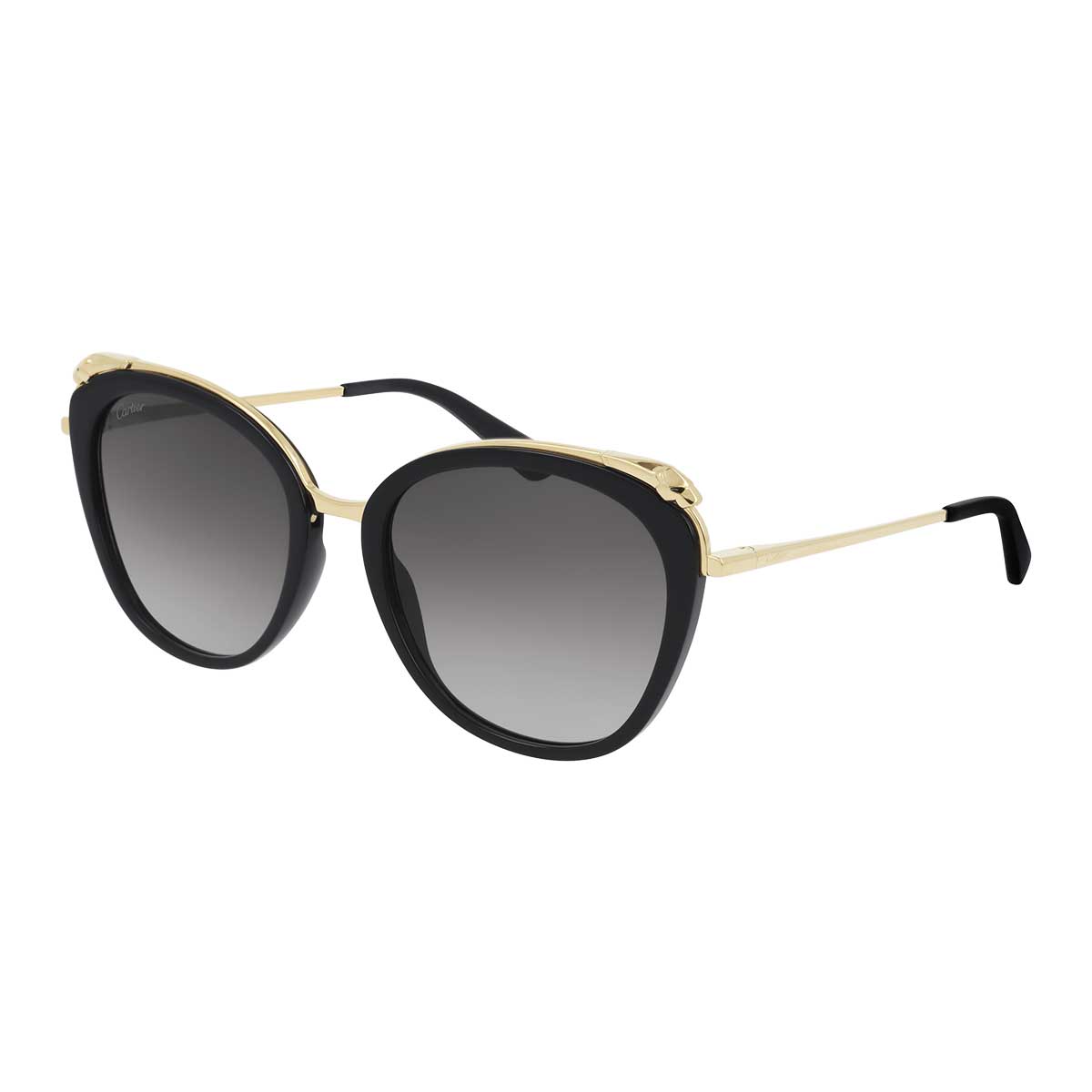 Cartier Occhiali da Sole CT0150S 001 Nero/Grigio Donna
