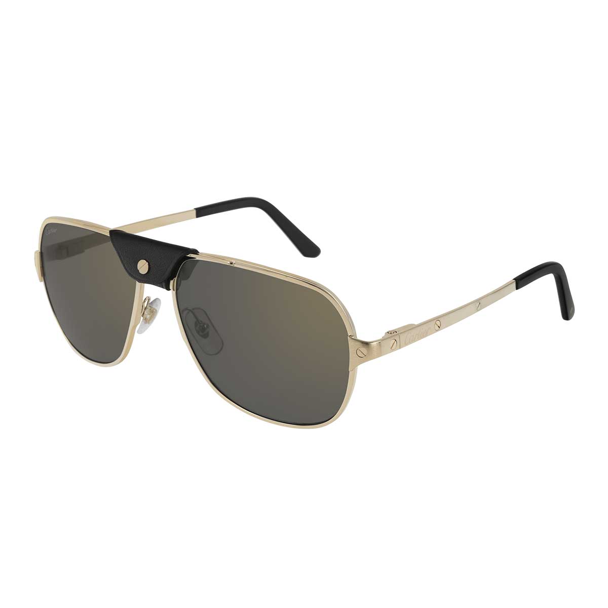 Cartier Occhiali da Sole CT0165S 007 Oro/Grigio Uomo Polarizzati 2