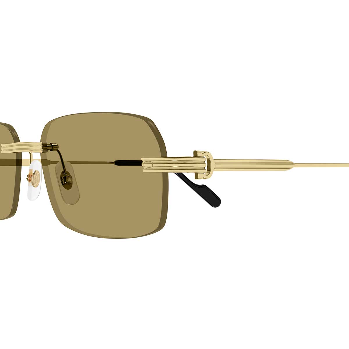 Cartier Occhiali da Sole CT0271S 009 Oro/Marrone Uomo