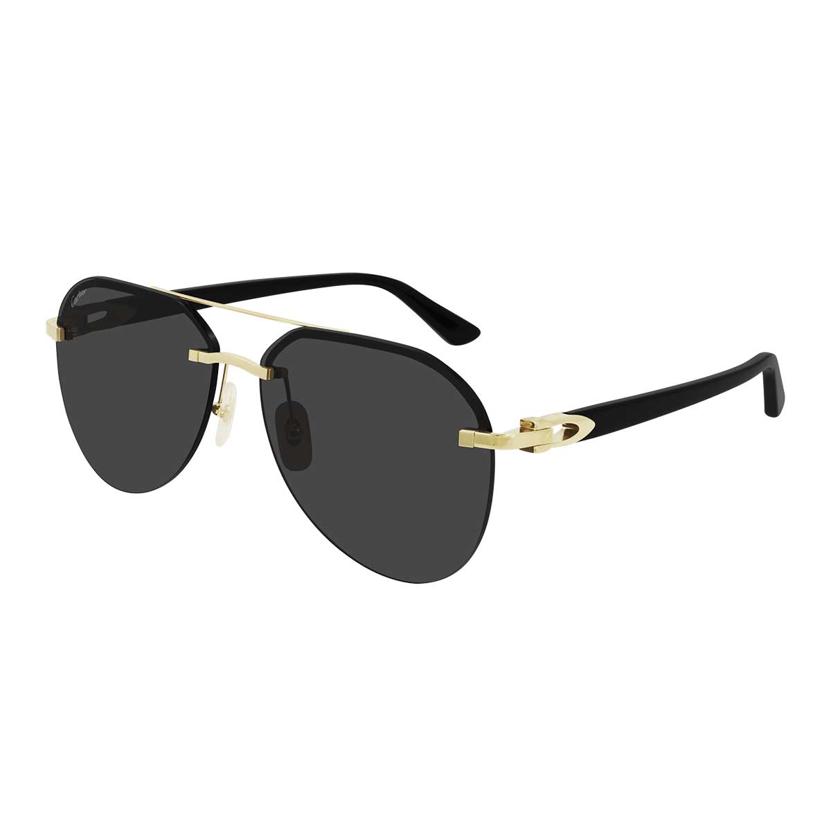 Cartier Occhiali da Sole CT0275SA 001 Oro/Grigio Uomo