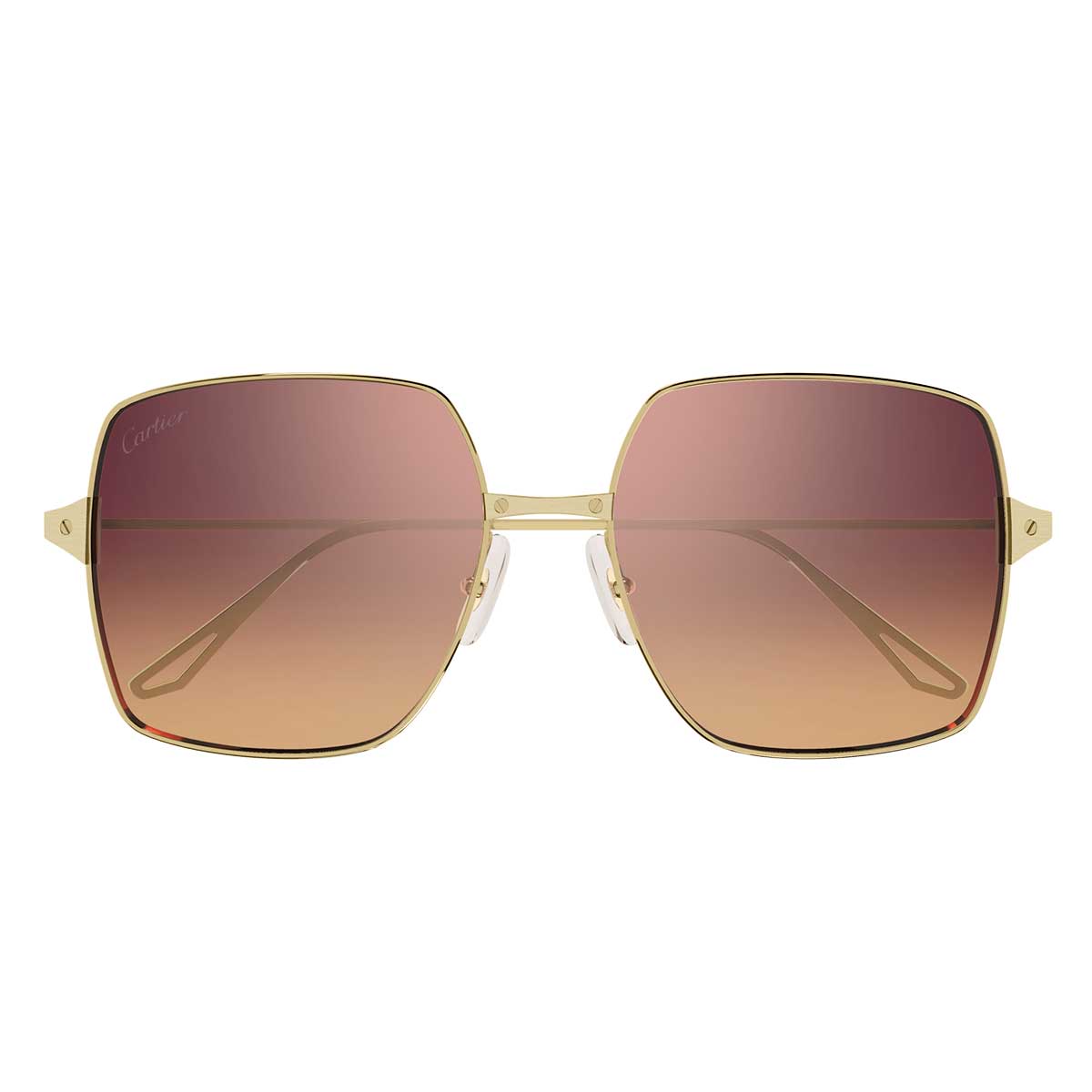 Cartier Occhiali da Sole CT0297S 003 Oro/Rosso Donna