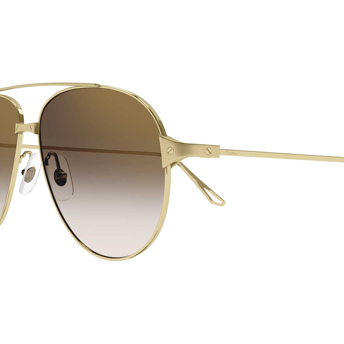 Cartier Occhiali da Sole CT0298S 007 Oro/Marrone Donna