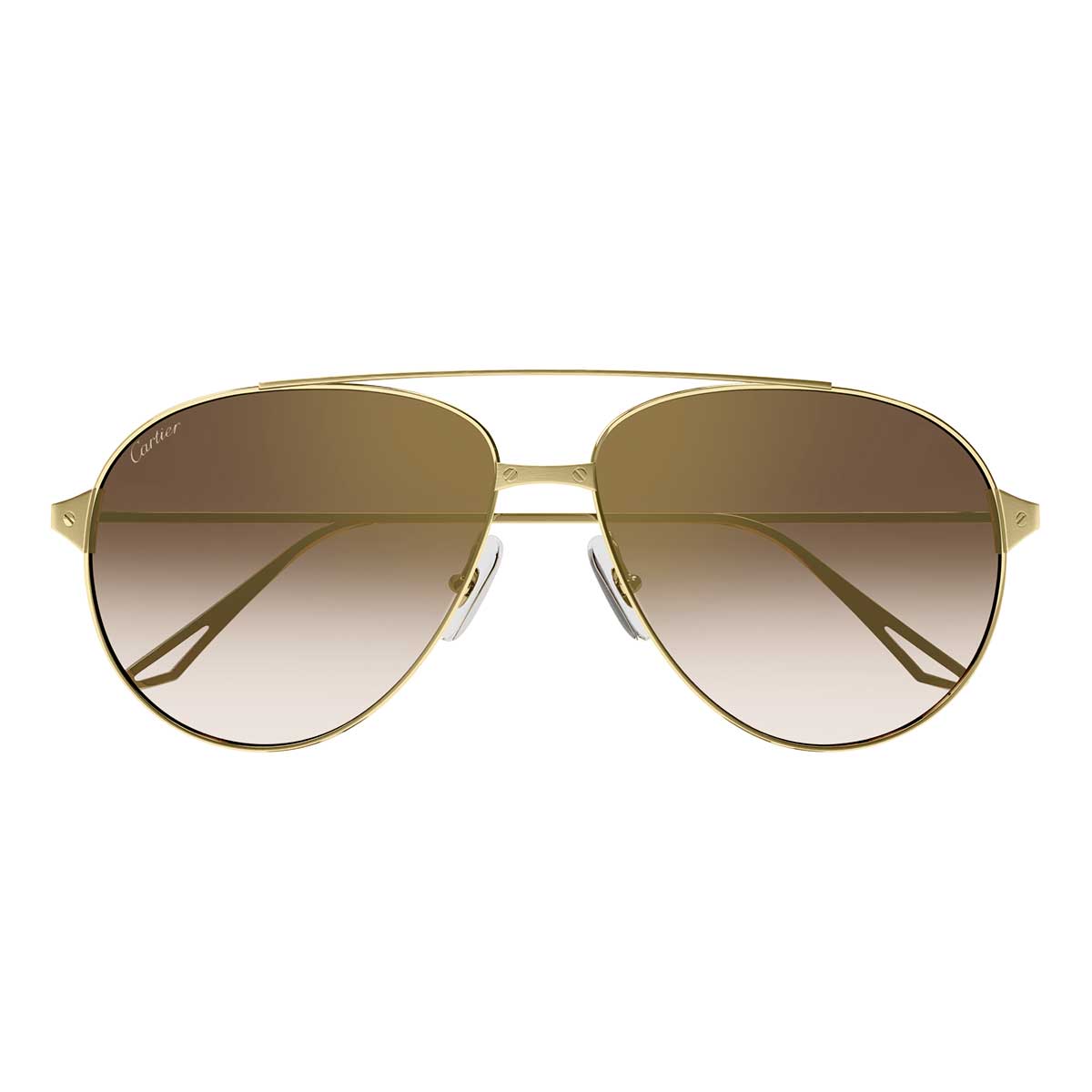 Cartier Occhiali da Sole CT0298S 007 Oro/Marrone Donna