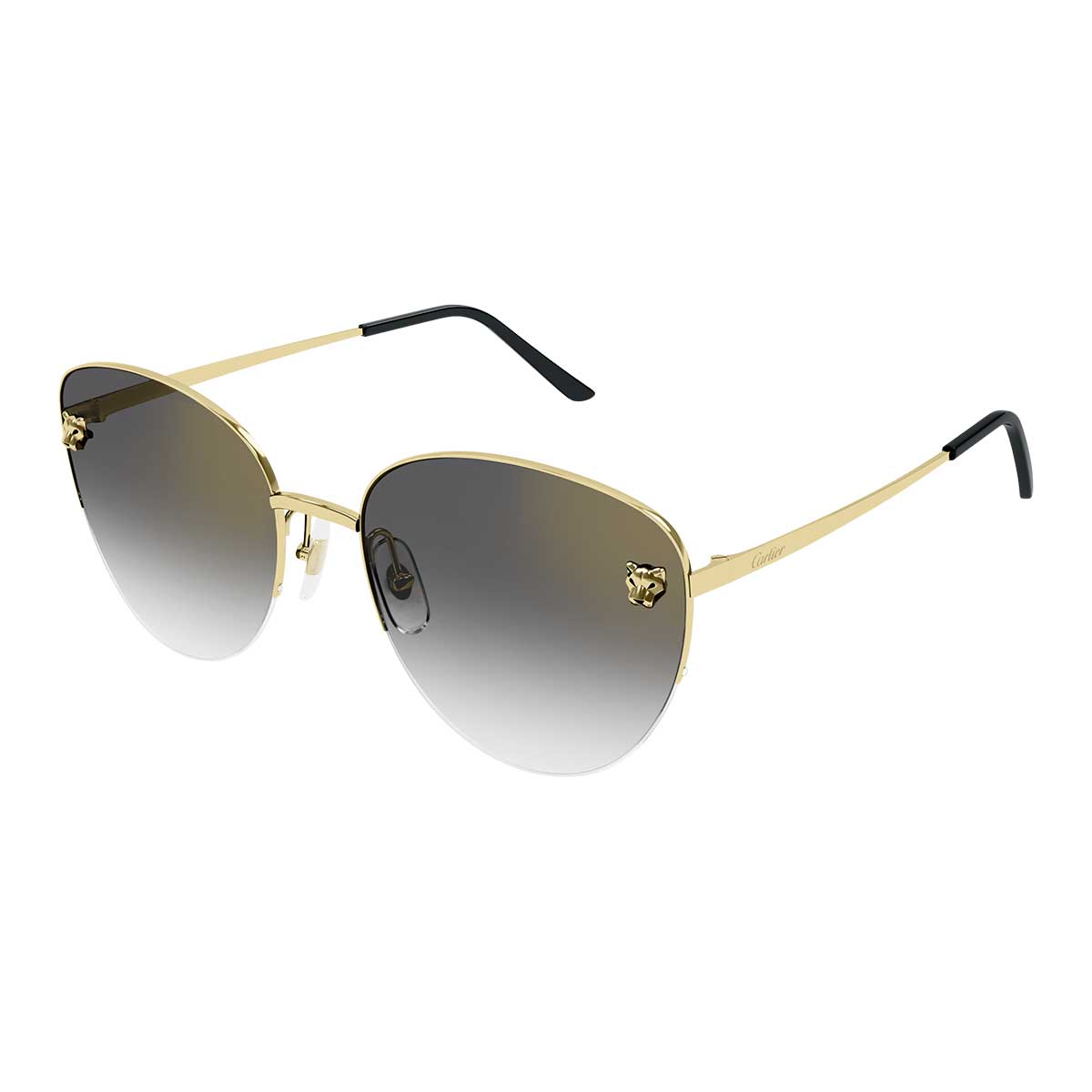Cartier Occhiali da Sole CT0301S 001 Oro/Grigio Donna