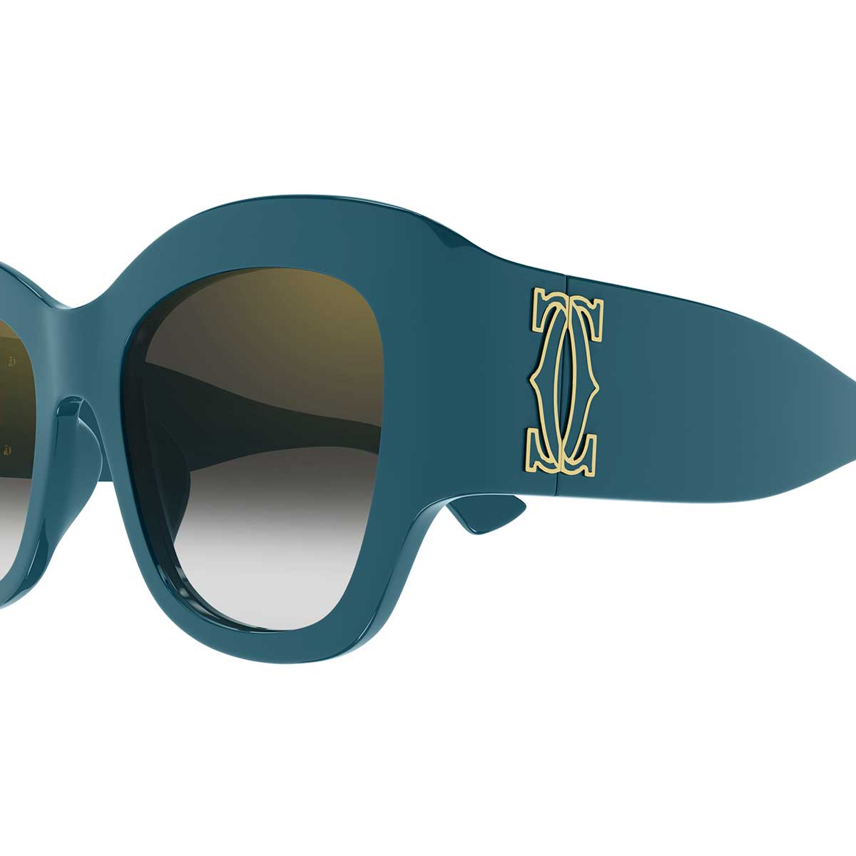 Cartier Occhiali da Sole CT0304S 007 Verde/Grigio Donna