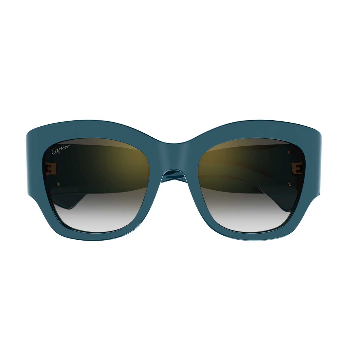 Cartier Occhiali da Sole CT0304S 007 Verde/Grigio Donna