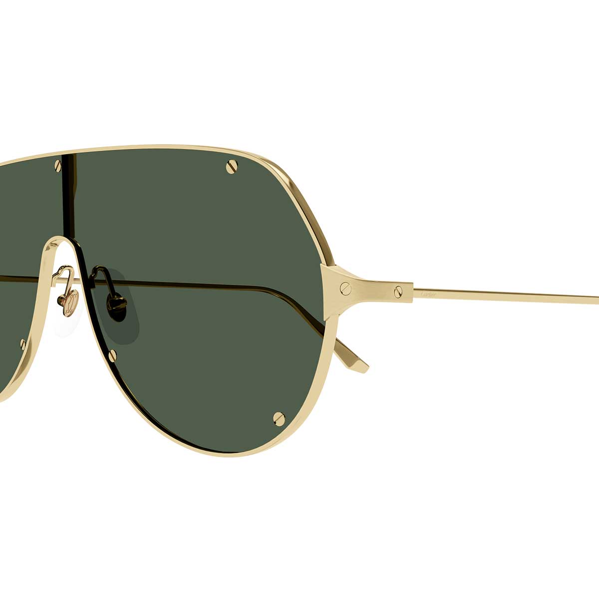 Cartier Occhiali da Sole CT0324S 002 Oro/Verde Uomo 3