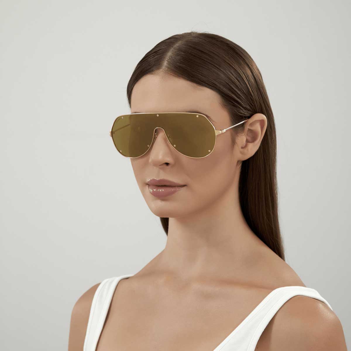 Cartier Occhiali da Sole CT0324S 003 Oro/Bronzo Uomo 4