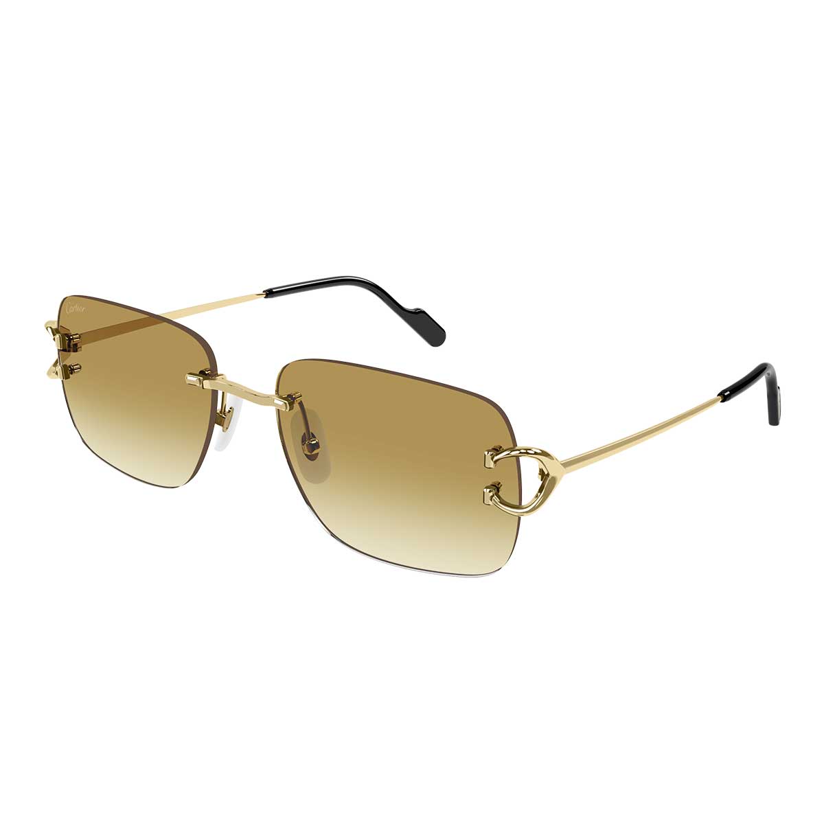 Cartier Occhiali da Sole CT0330S 003 Oro/Giallo Uomo 2