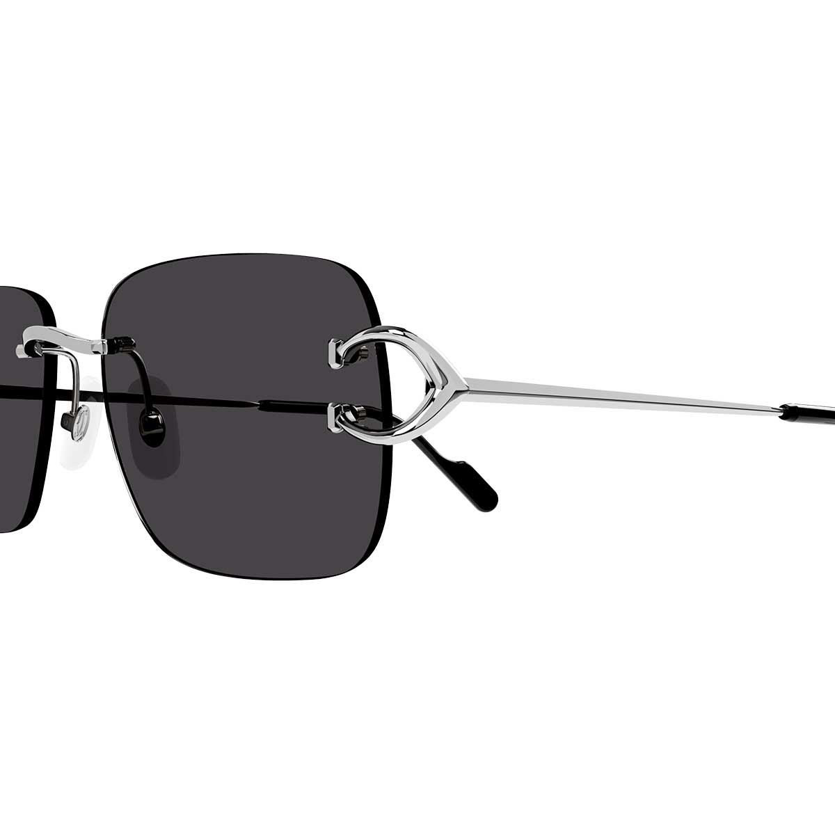 Cartier Occhiali da Sole CT0330S 004 Argento/Grigio Uomo 3