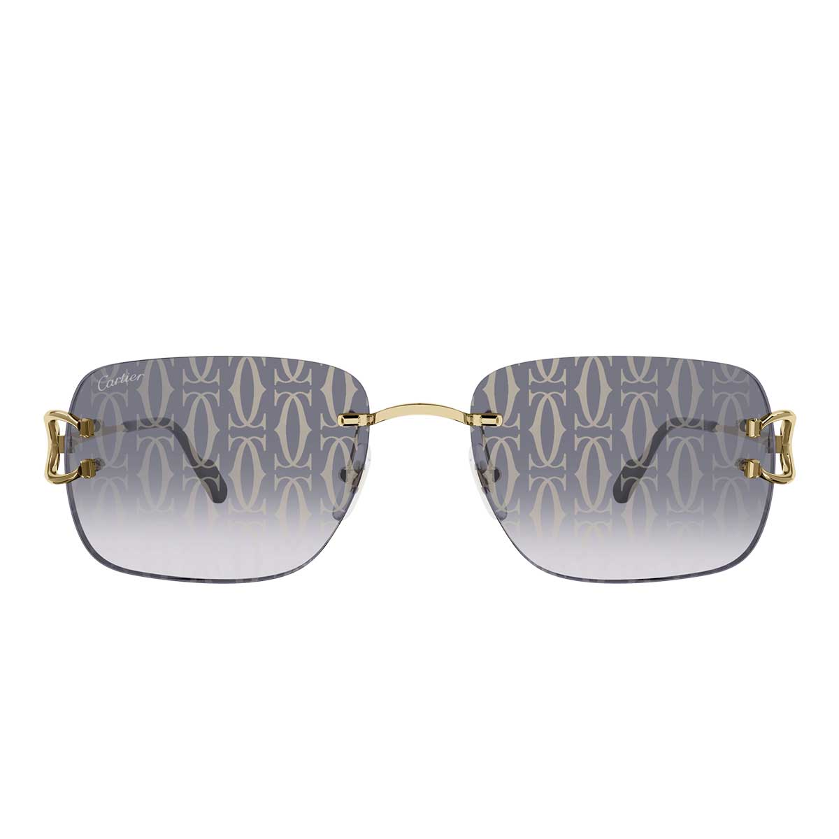 Cartier Occhiali da Sole CT0330S 007 Oro/Grigio Uomo 4