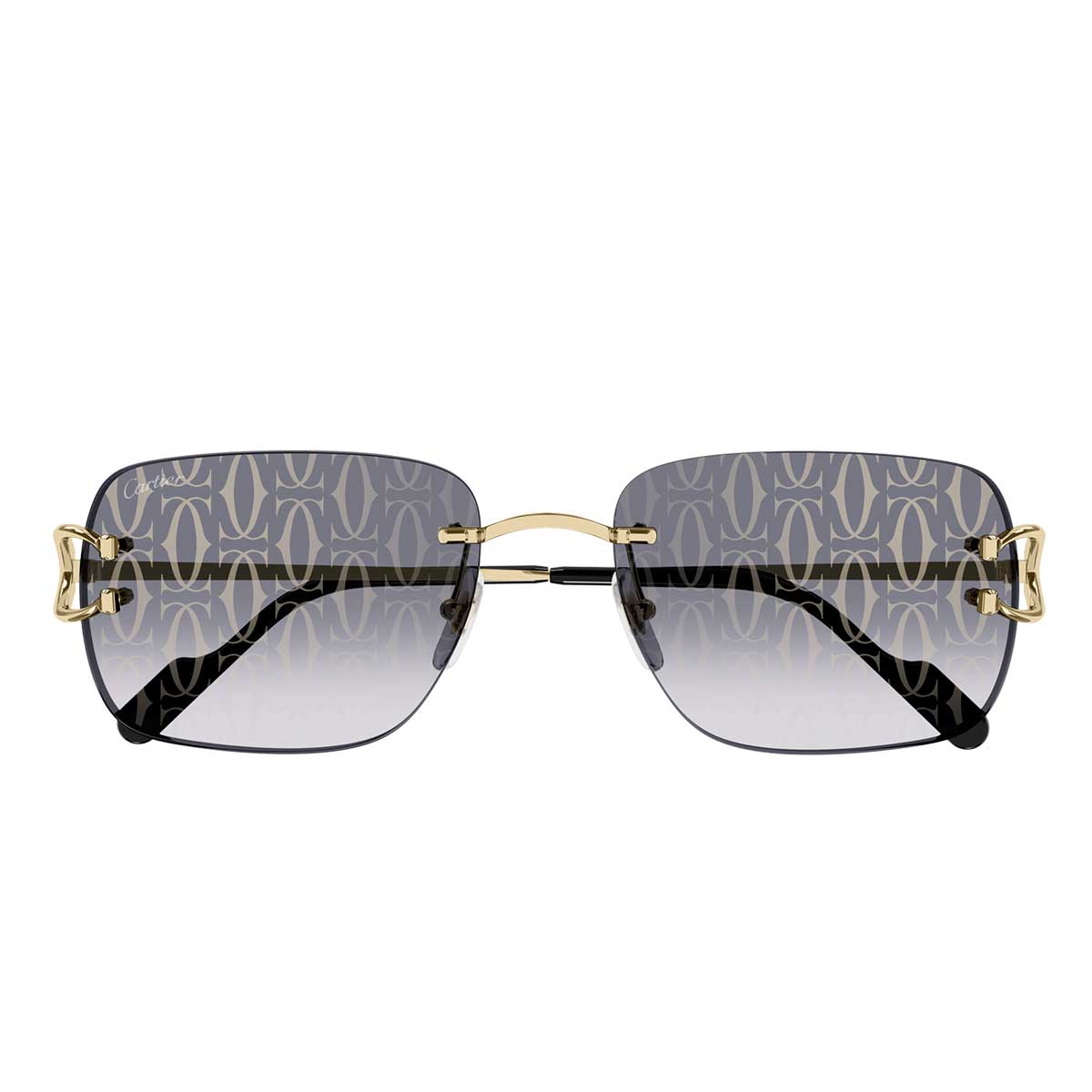 Cartier Occhiali da Sole CT0330S 008 Oro/Grigio Uomo