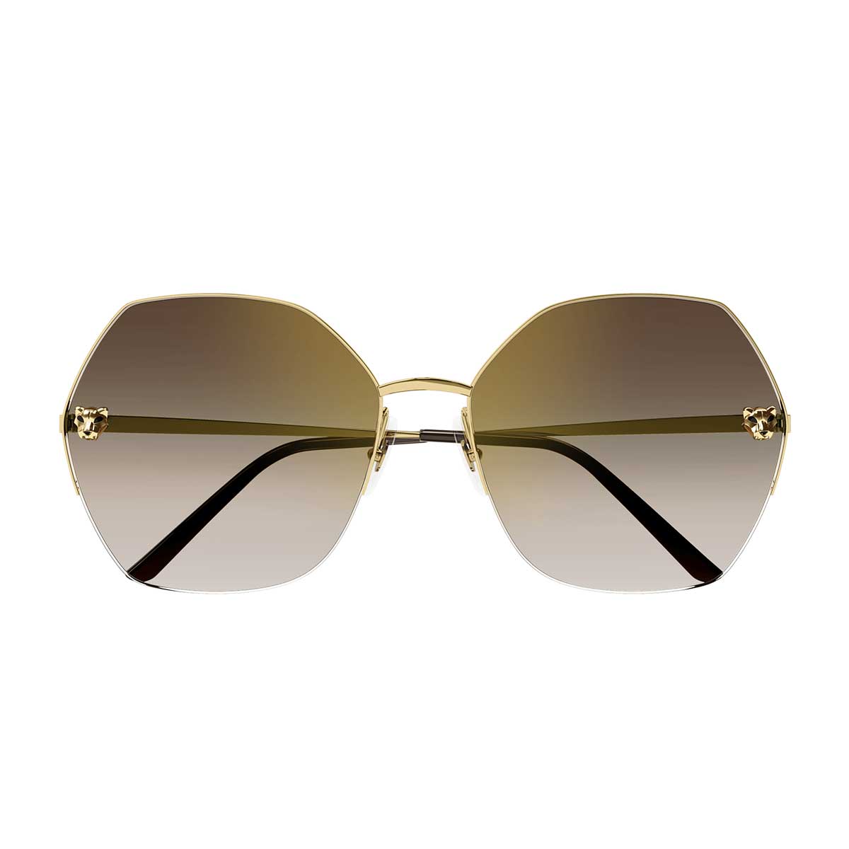 Cartier Occhiali da Sole CT0332S 002 Oro/Marrone Donna