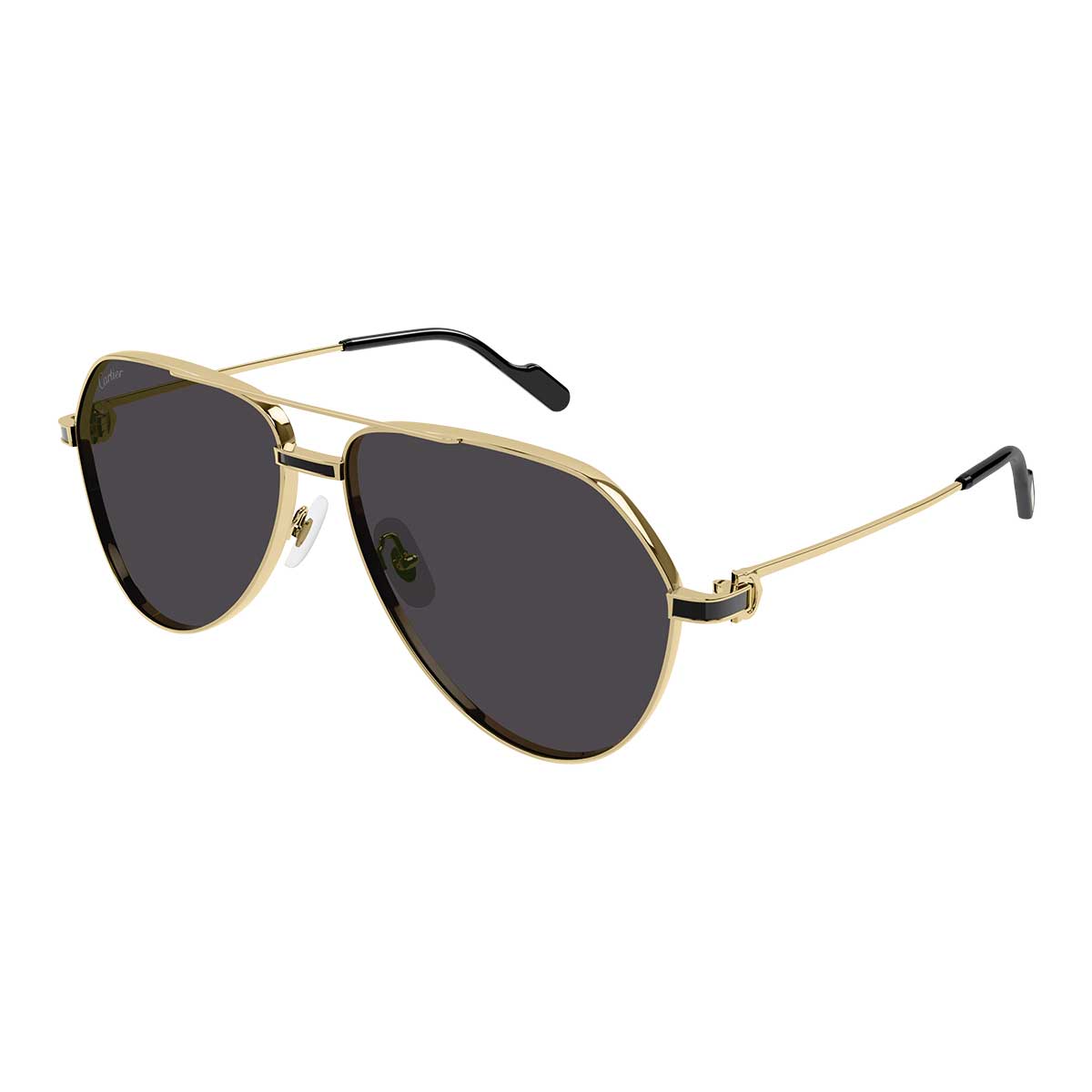 Cartier Occhiali da Sole CT0334S 001 Oro/Grigio Uomo 2