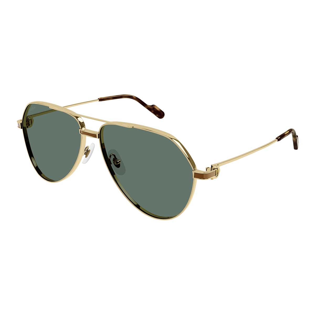 Cartier Occhiali da Sole CT0334S 002 Oro/Verde Uomo 2