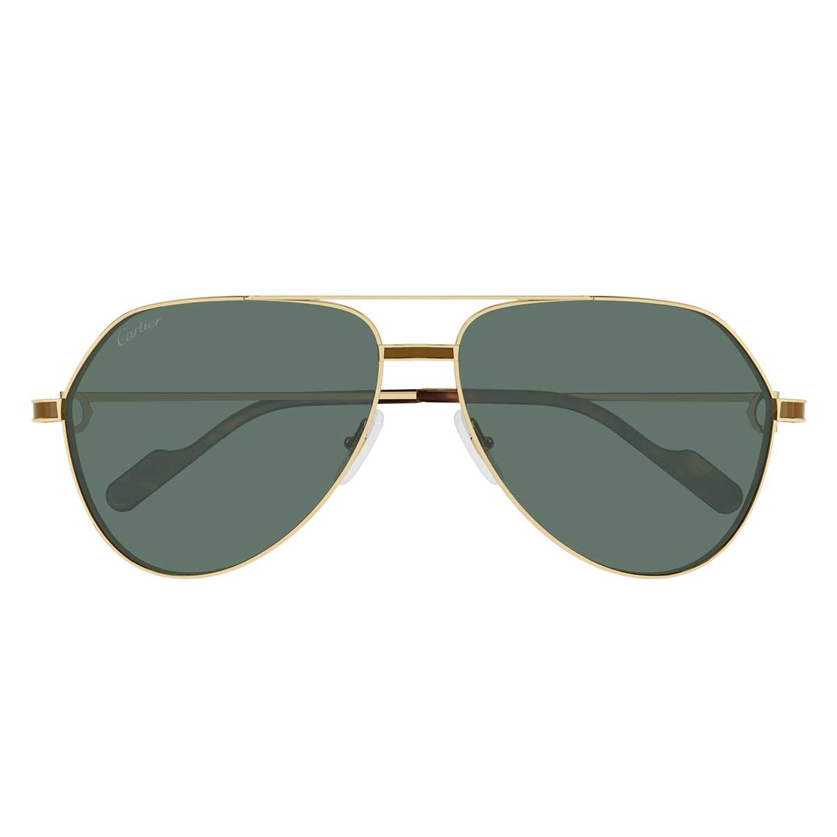 Cartier Occhiali da Sole CT0334S 002 Oro/Verde Uomo