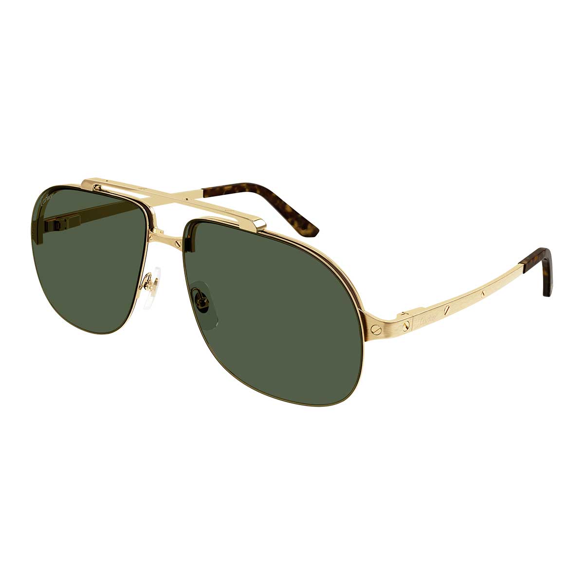 Cartier Occhiali da Sole CT0353S 002 Oro/Verde Uomo 2