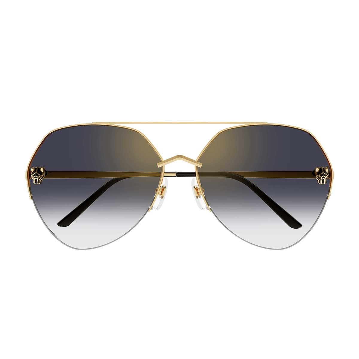 Cartier Occhiali da Sole CT0355S 001 Oro/Grigio Donna