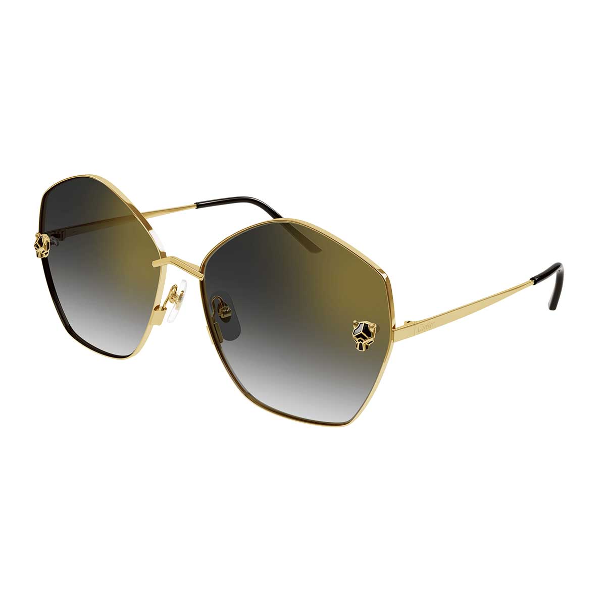 Cartier Occhiali da Sole CT0356S 001 Oro/Grigio Donna 2