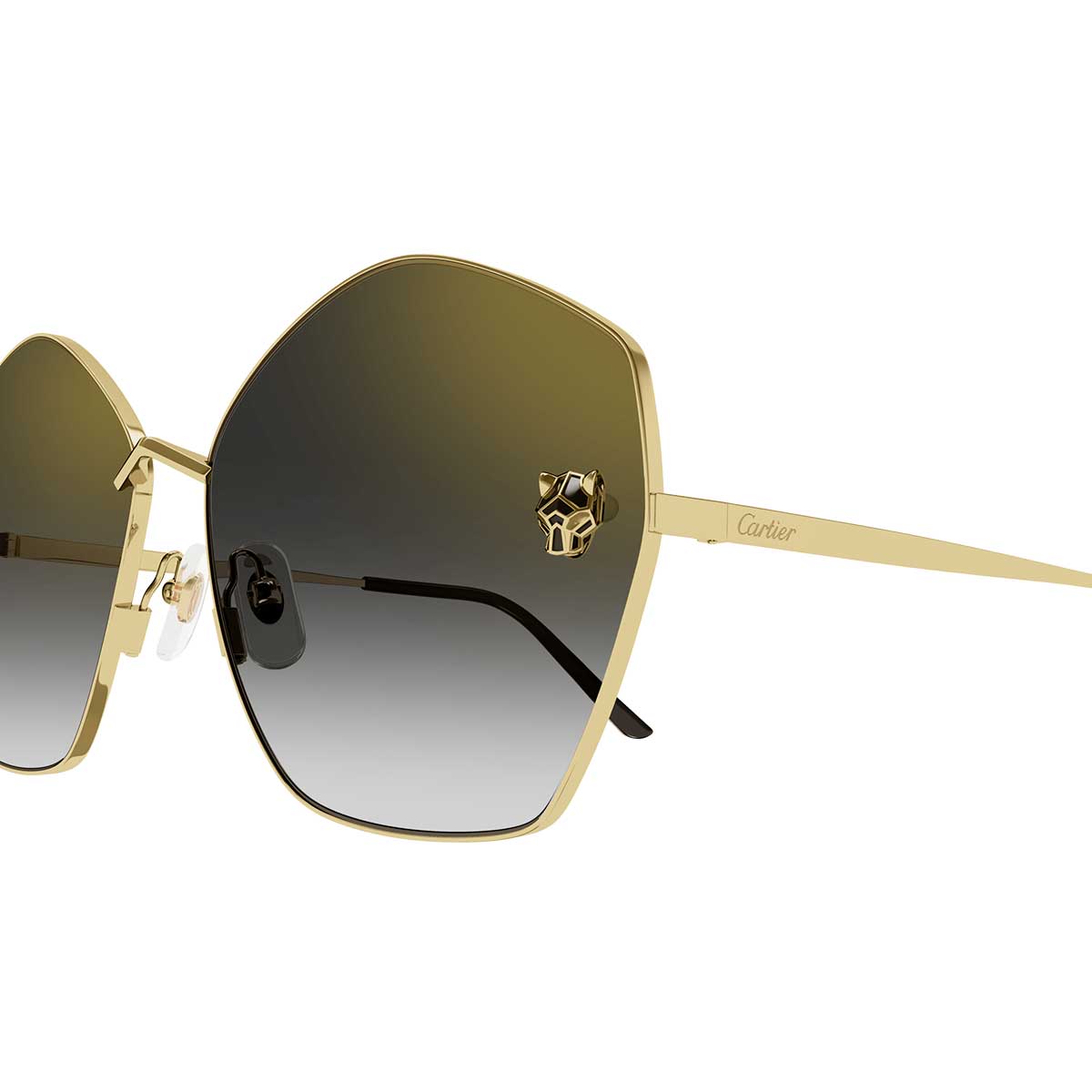Cartier Occhiali da Sole CT0356S 001 Oro/Grigio Donna 3