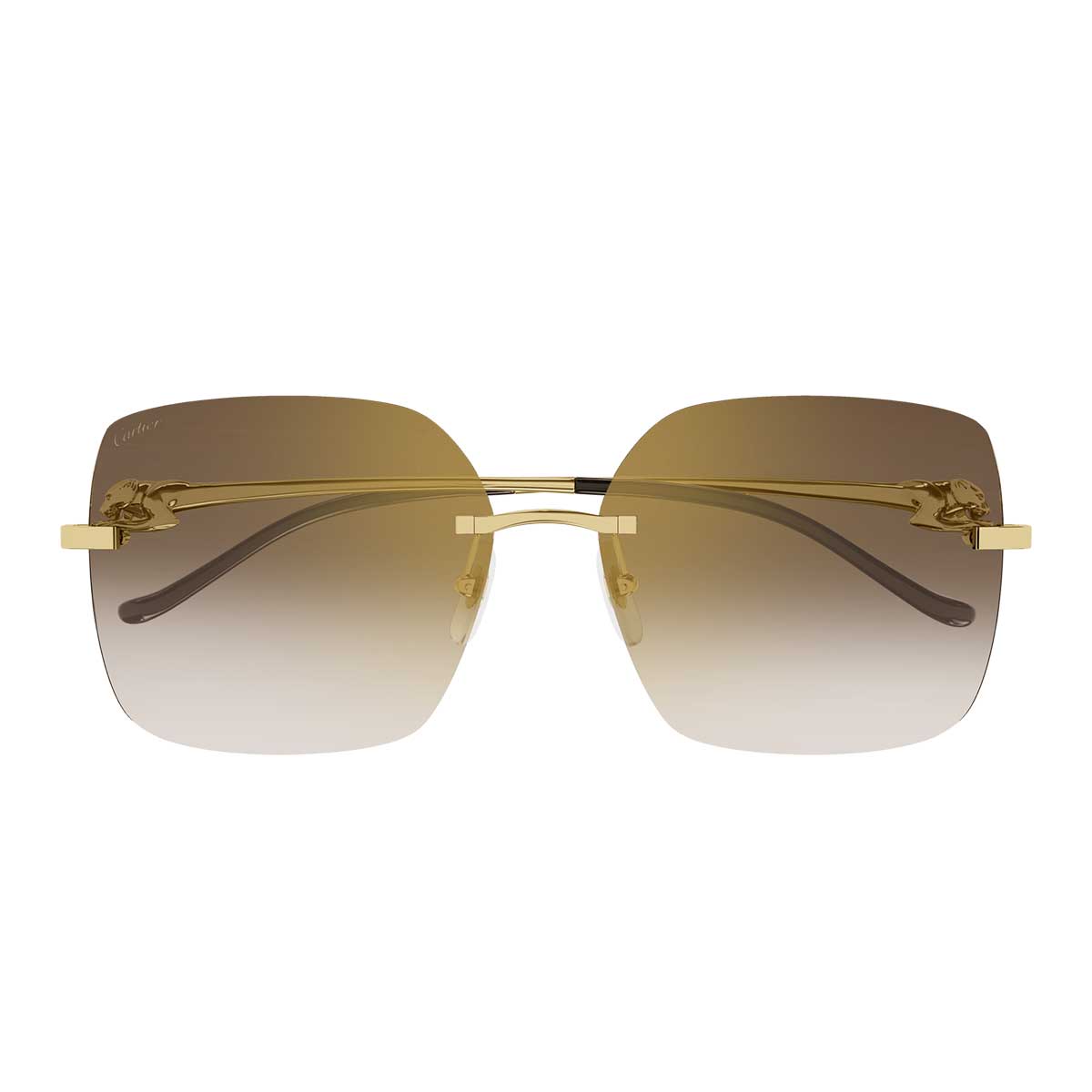 Cartier Occhiali da Sole CT0359S 002 Oro/Marrone Donna