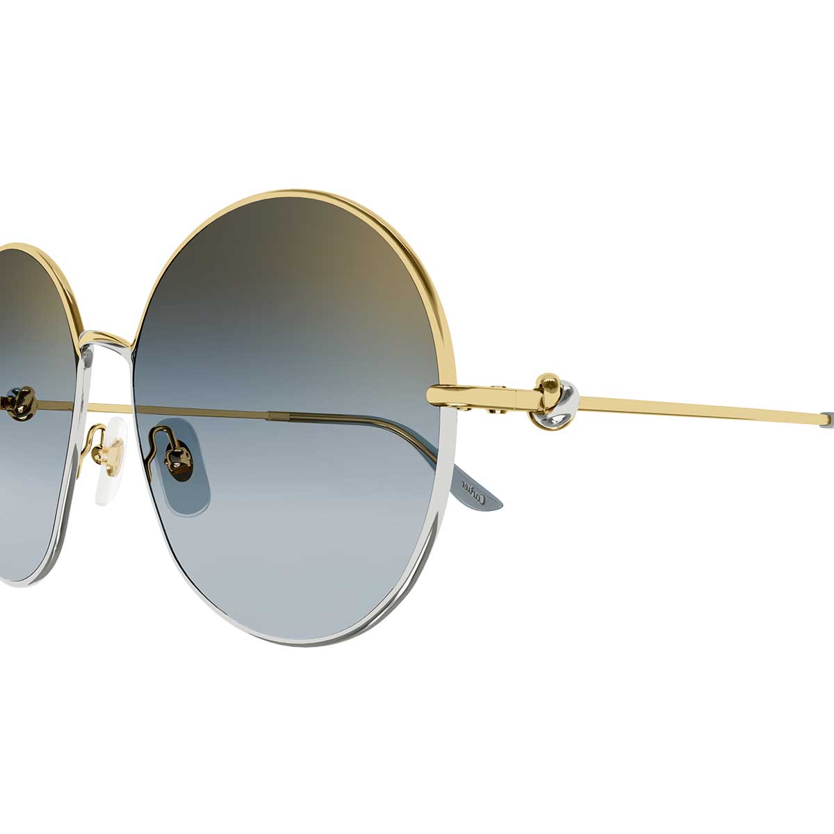 Cartier Occhiali da Sole CT0360S 001 Oro/Grigio Donna 3