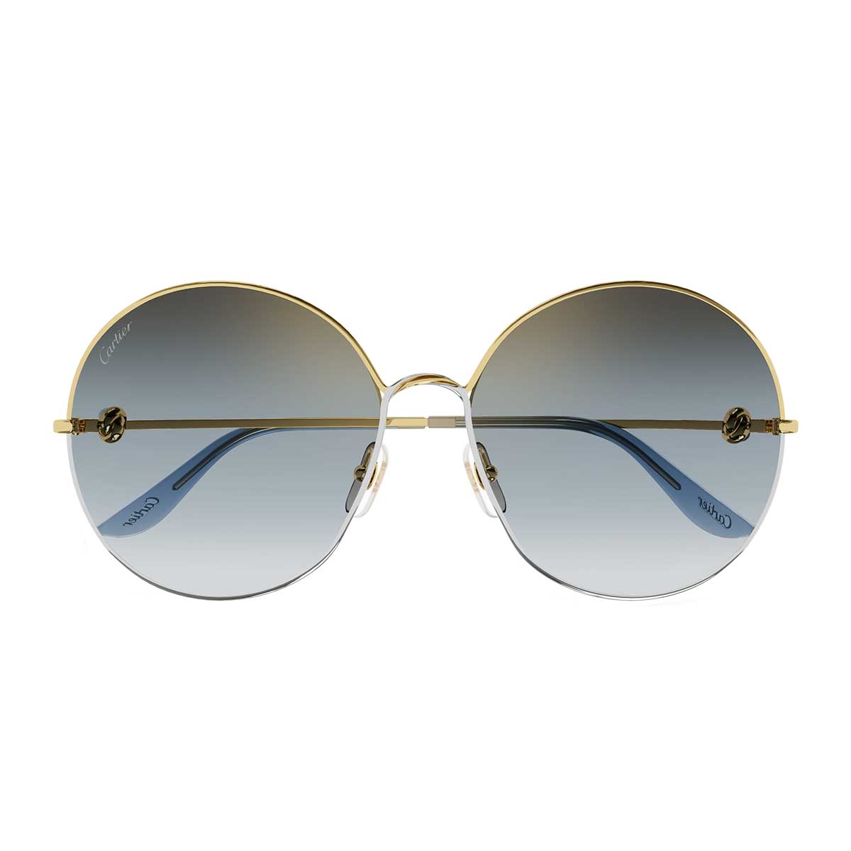 Cartier Occhiali da Sole CT0360S 001 Oro/Grigio Donna
