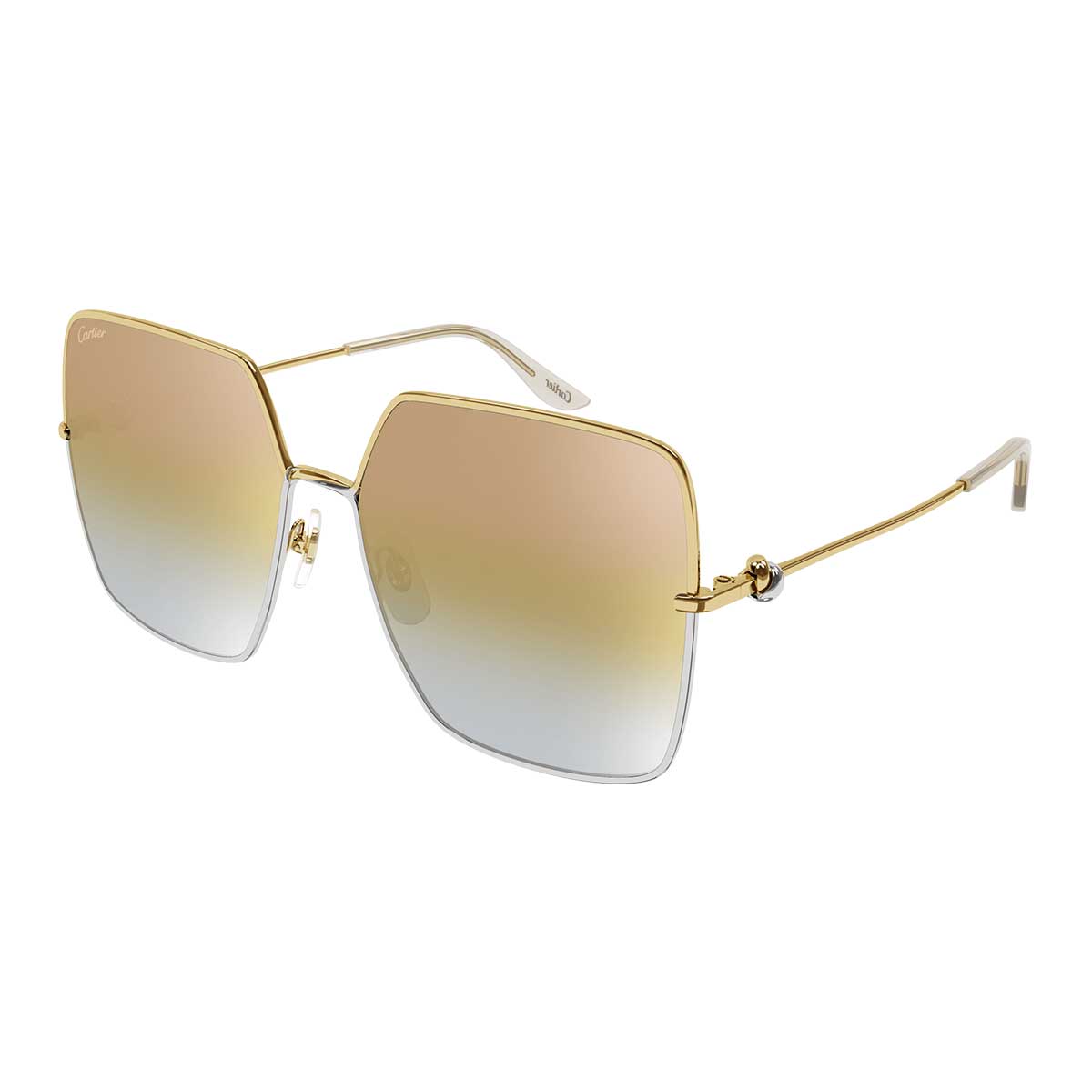 Cartier Occhiali da Sole CT0361S 003 Oro/Oro Donna