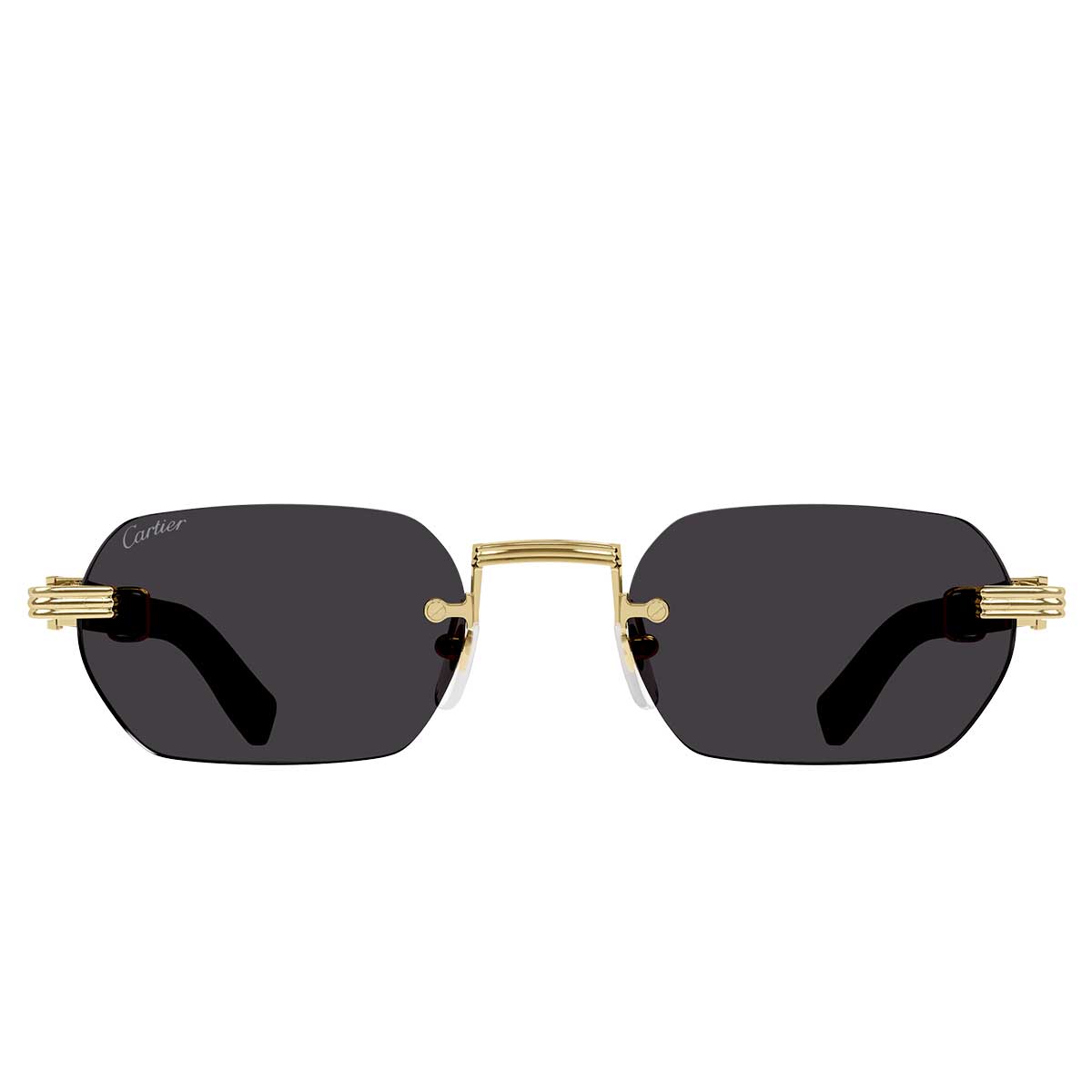 Cartier Occhiali da Sole CT0362S 004 OroRosso/Grigio Uomo