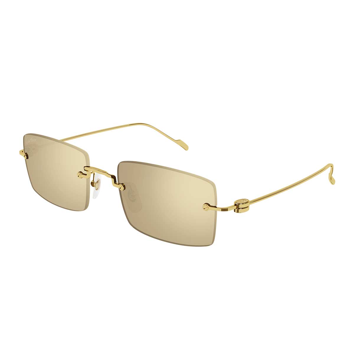 Cartier Occhiali da Sole CT0367S 002 Oro/Oro Uomo