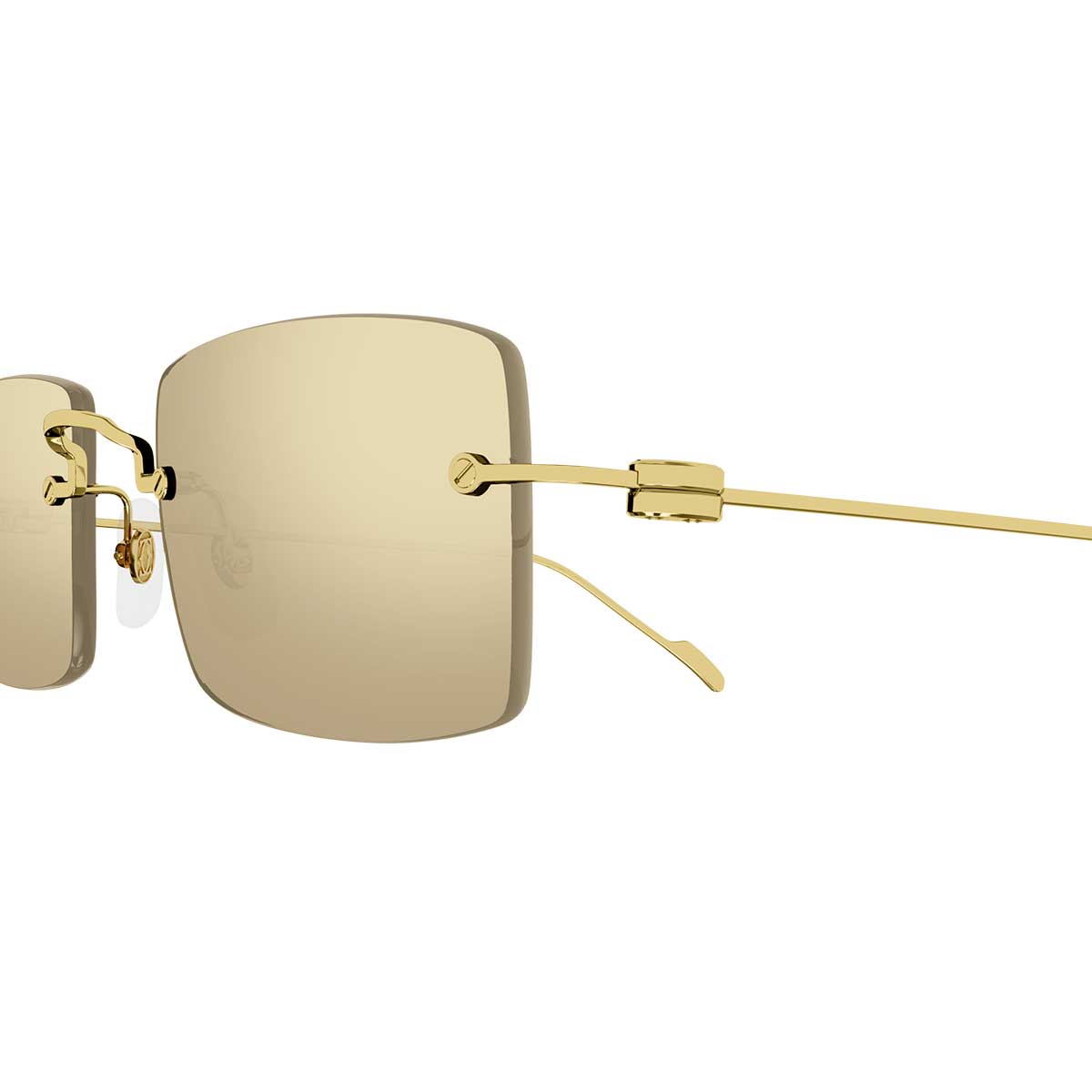 Cartier Occhiali da Sole CT0367S 002 Oro/Oro Uomo