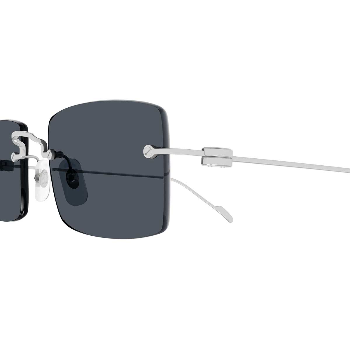 Cartier Occhiali da Sole CT0367S 003 Argento/Grigio Uomo