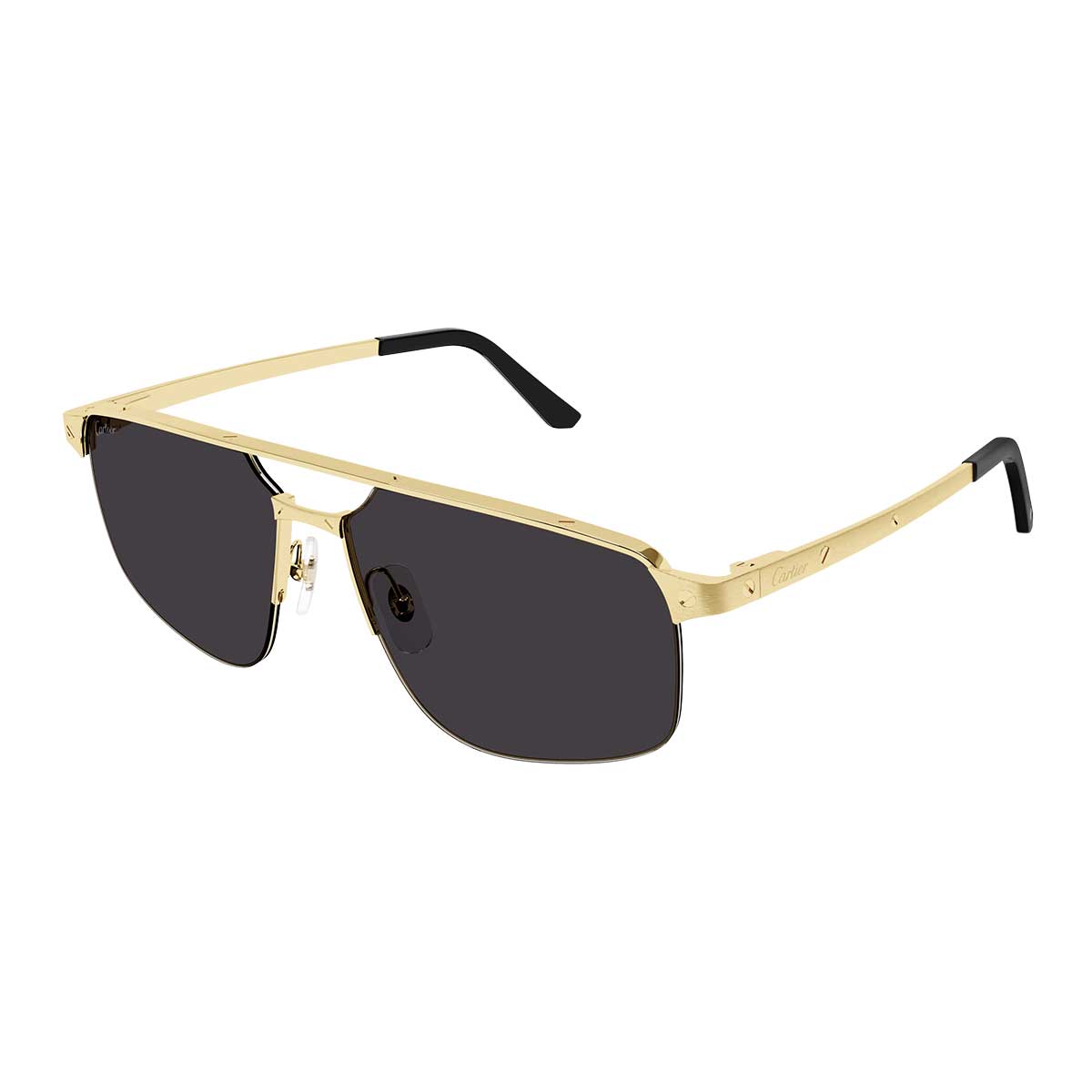 Cartier Occhiali da Sole CT0385S 001 Oro/Grigio Uomo