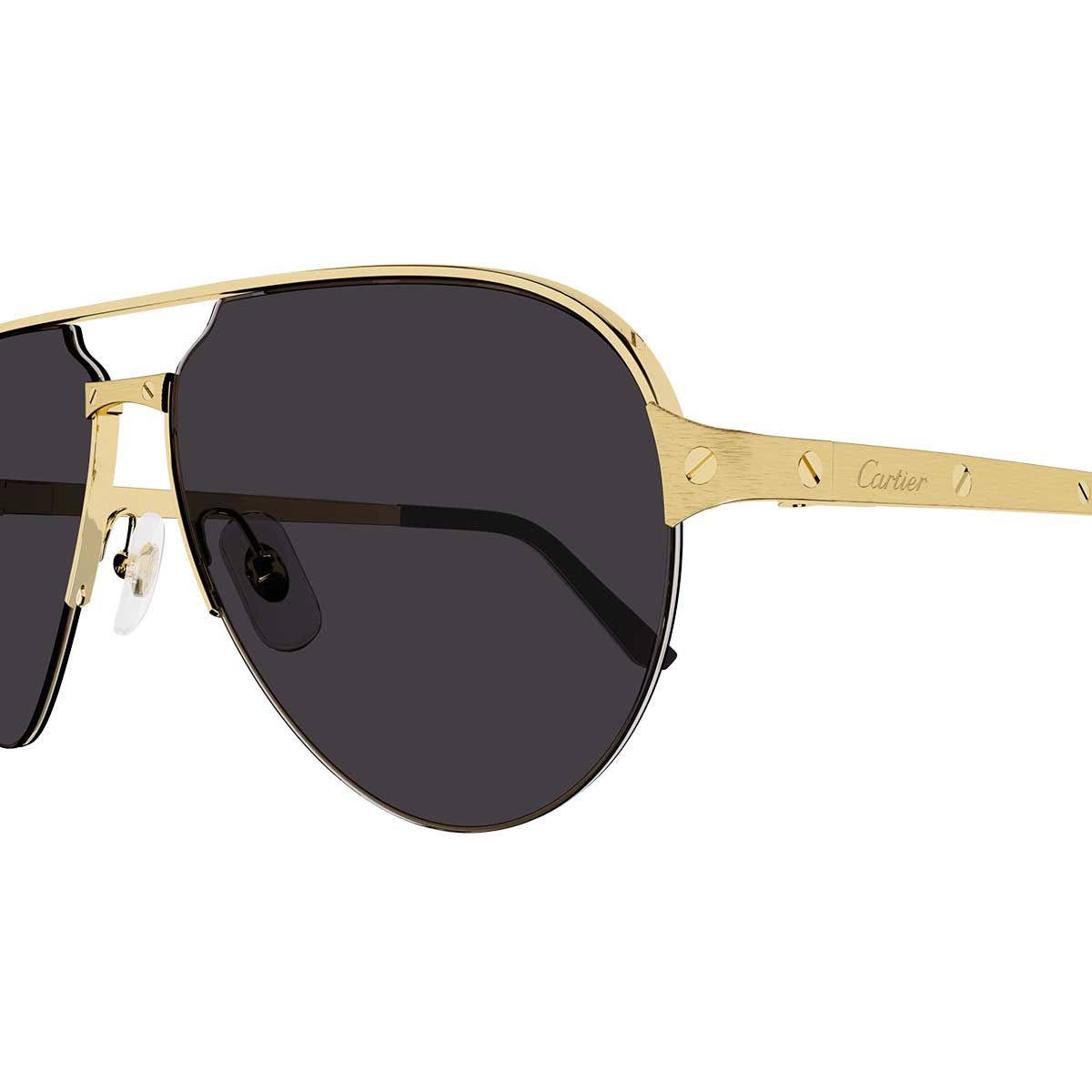 Cartier Occhiali da Sole CT0386S 001 Oro/Grigio Uomo