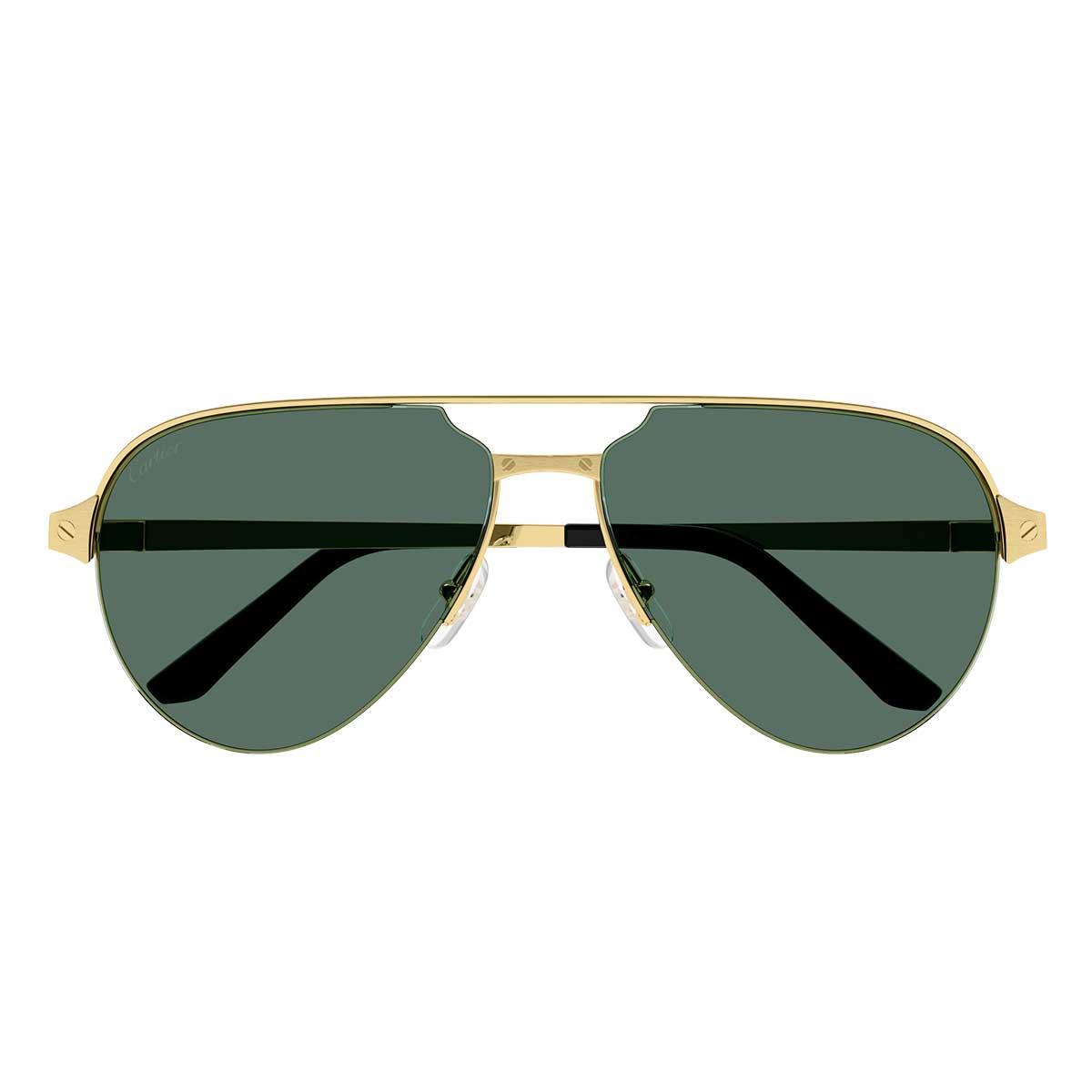 Cartier Occhiali da Sole CT0386S 002 Oro/Verde Uomo