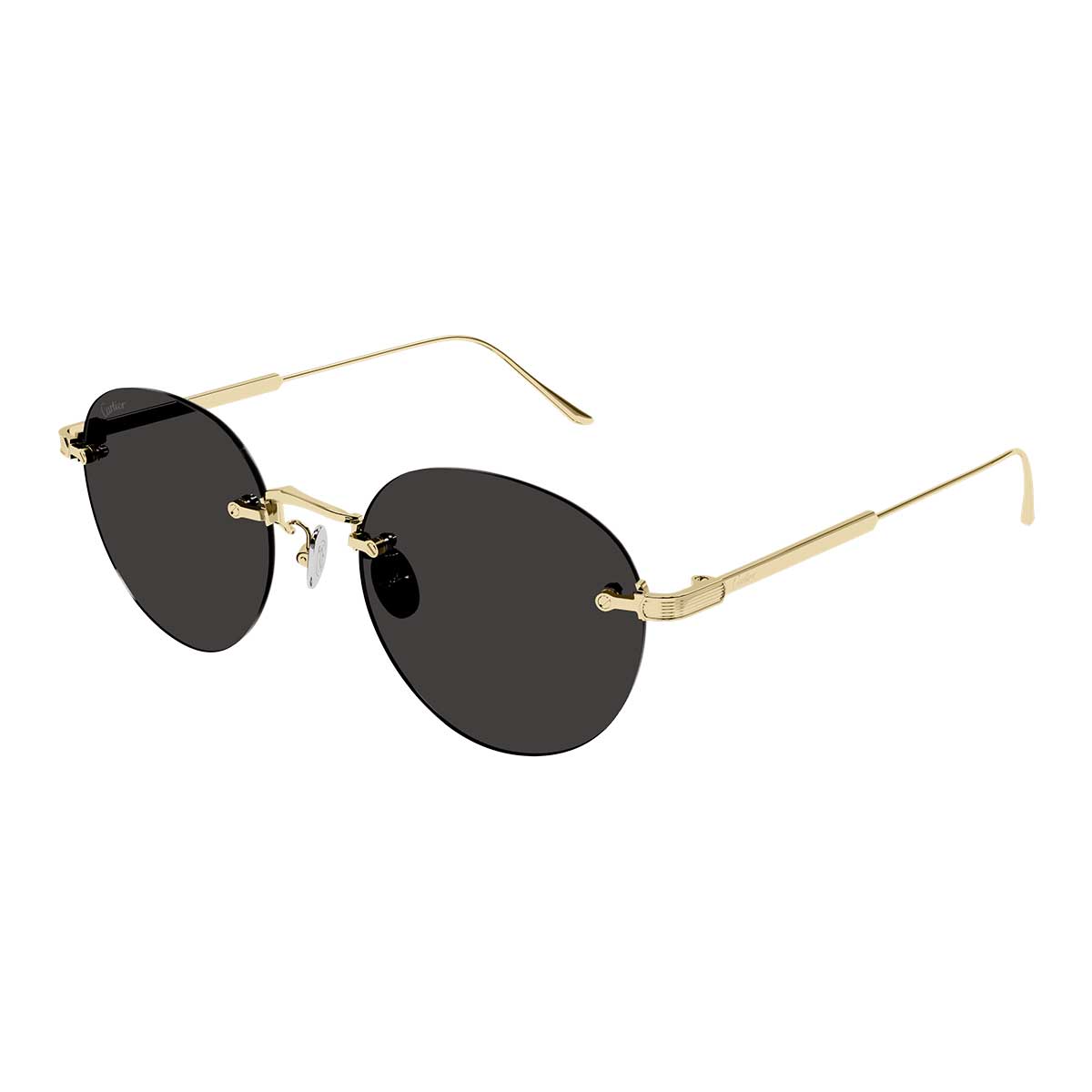Cartier Occhiali da Sole CT0393S 002 Oro/Grigio Uomo 2