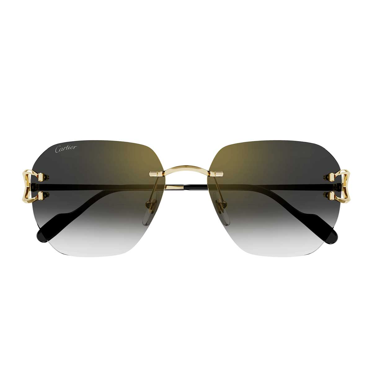 Cartier Occhiali da Sole CT0394S 001 Oro/Grigio Unisex