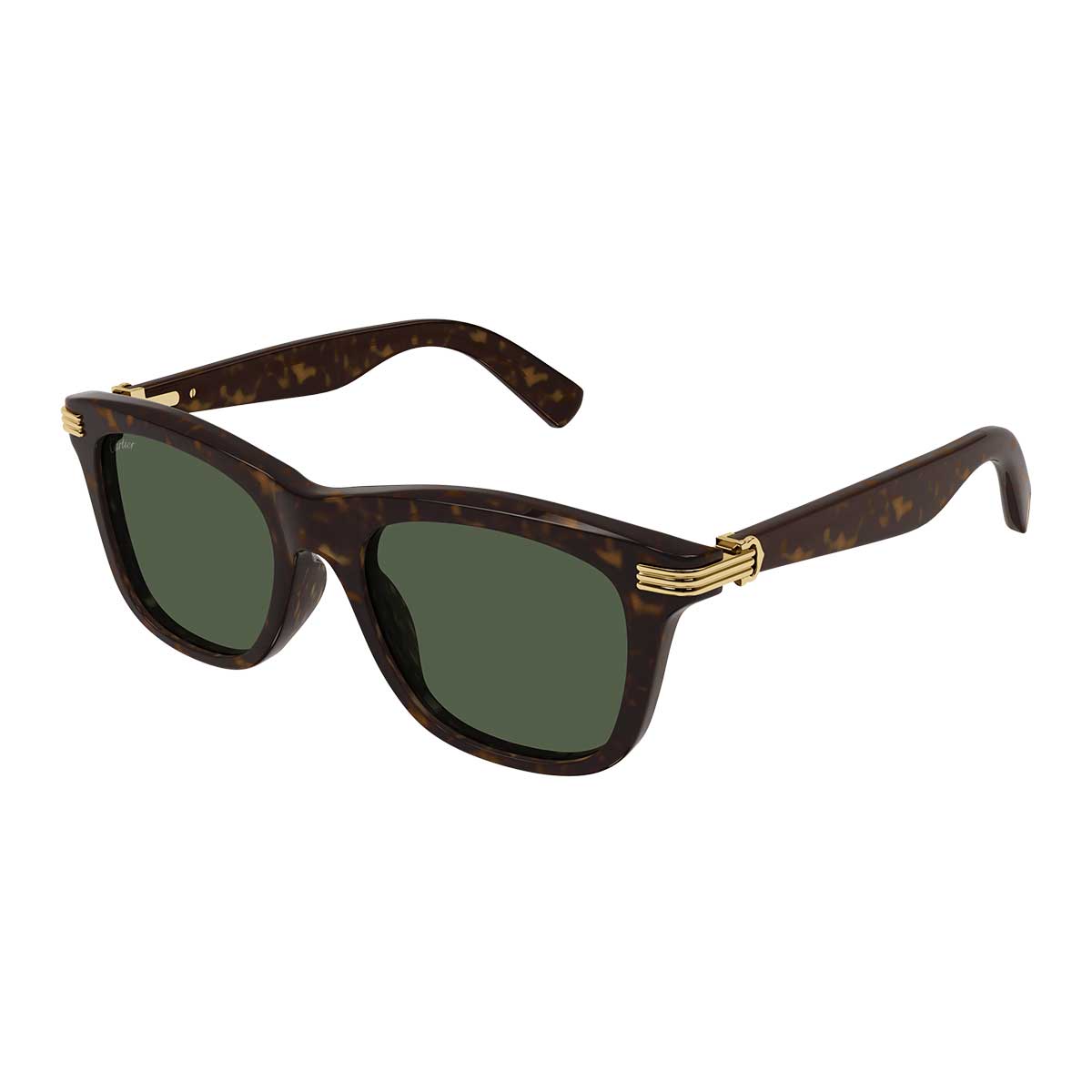Cartier Occhiali da Sole CT0396S 002 Marrone/Verde Uomo 2