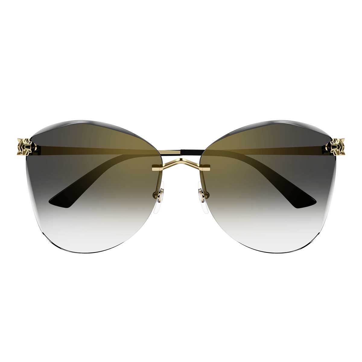 Cartier Occhiali da Sole CT0398S 001 Oro/Grigio Donna