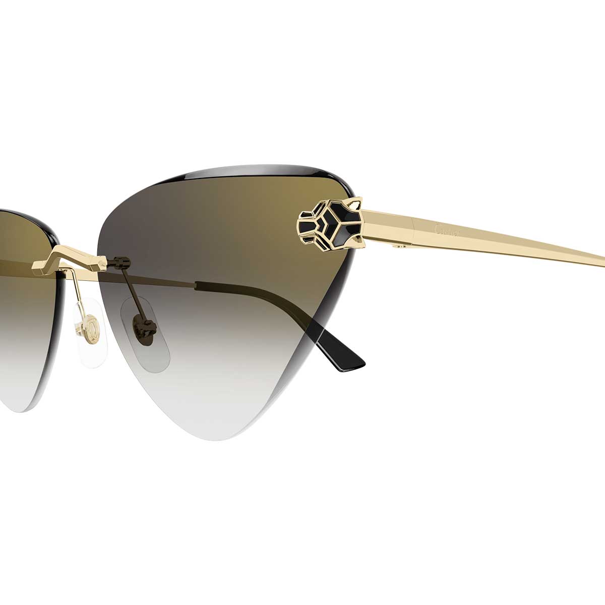 Cartier Occhiali da Sole CT0399S 001 Oro/Grigio Donna 3