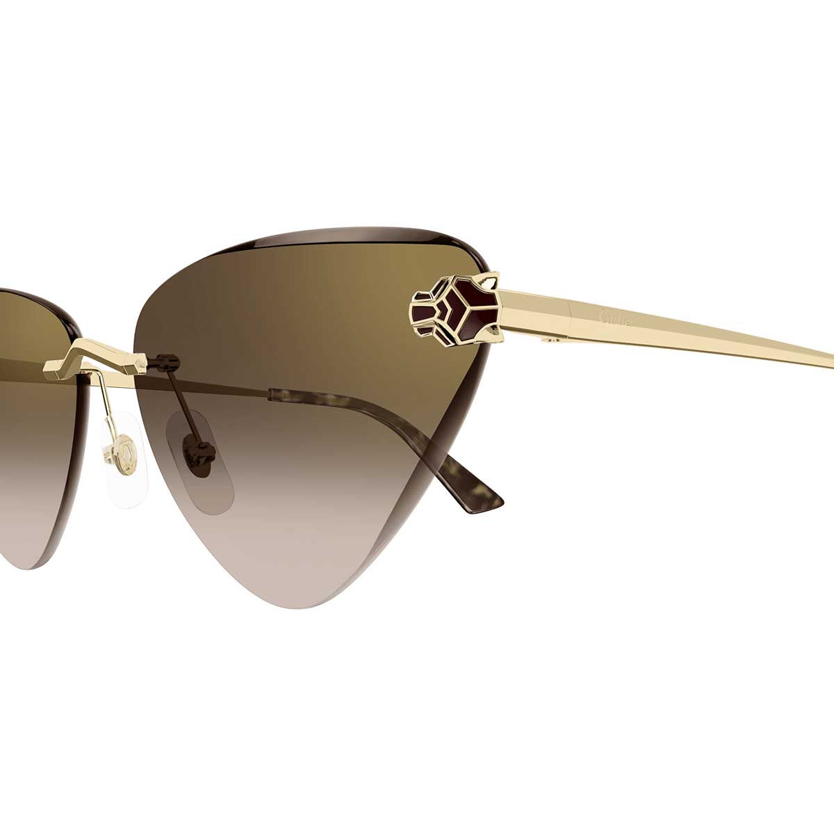 Cartier Occhiali da Sole CT0399S 002 Oro/Marrone Donna 3