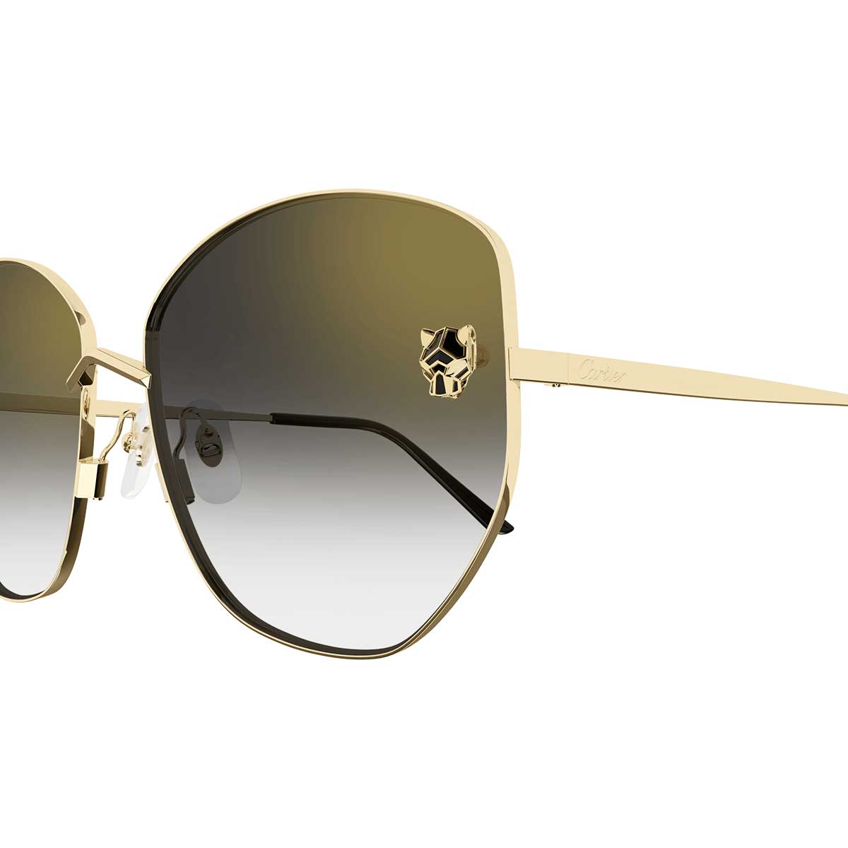 Cartier Occhiali da Sole CT0400S 001 Oro/Grigio Donna 3