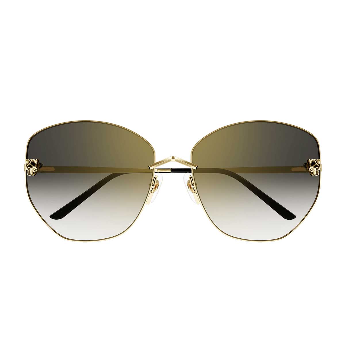 Cartier Occhiali da Sole CT0400S 001 Oro/Grigio Donna