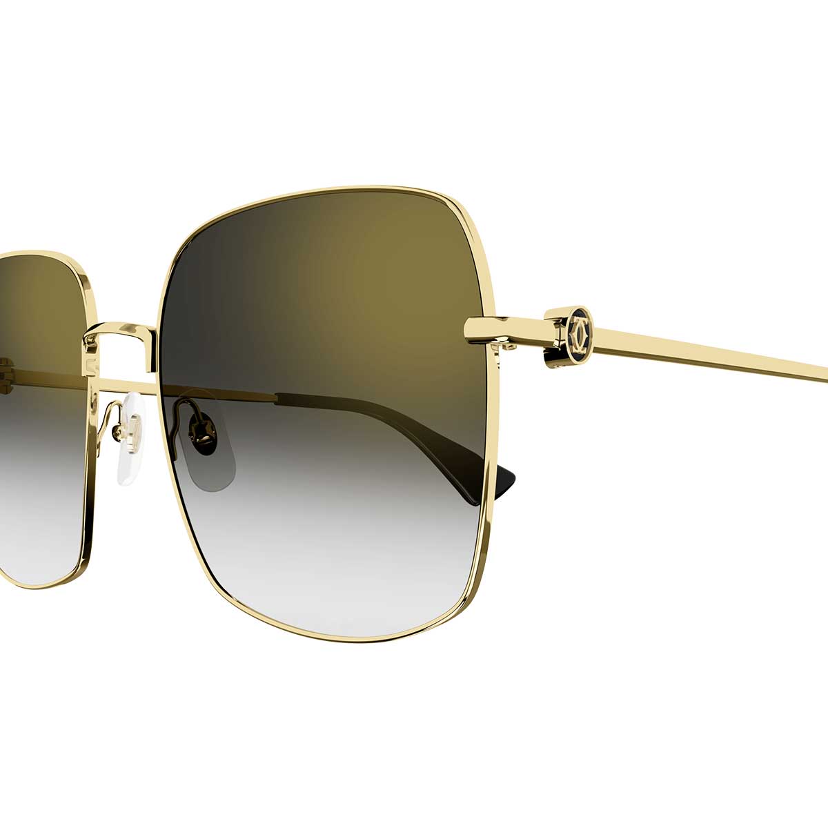 Cartier Occhiali da Sole CT0401S 001 Oro/Grigio Donna 3
