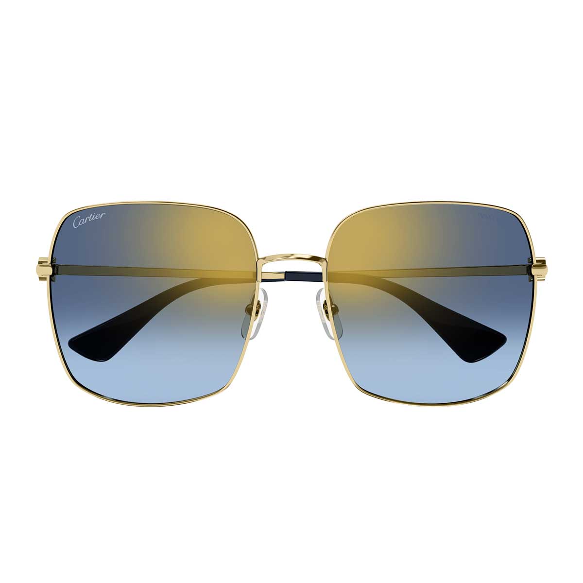 Cartier Occhiali da Sole CT0401S 005 Oro/Blu Donna