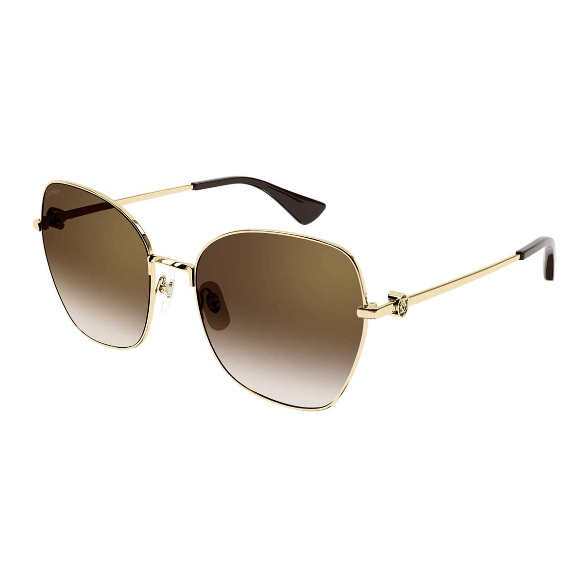 Cartier Occhiali da Sole CT0402S 002 Oro/Marrone Donna