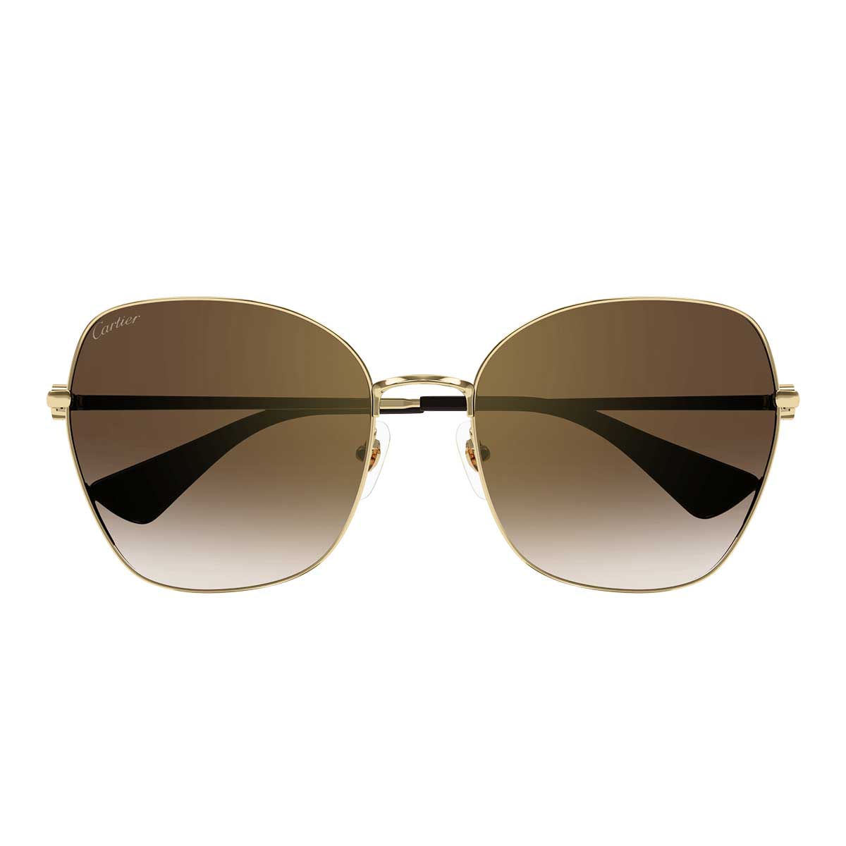 Cartier Occhiali da Sole CT0402S 002 Oro/Marrone Donna